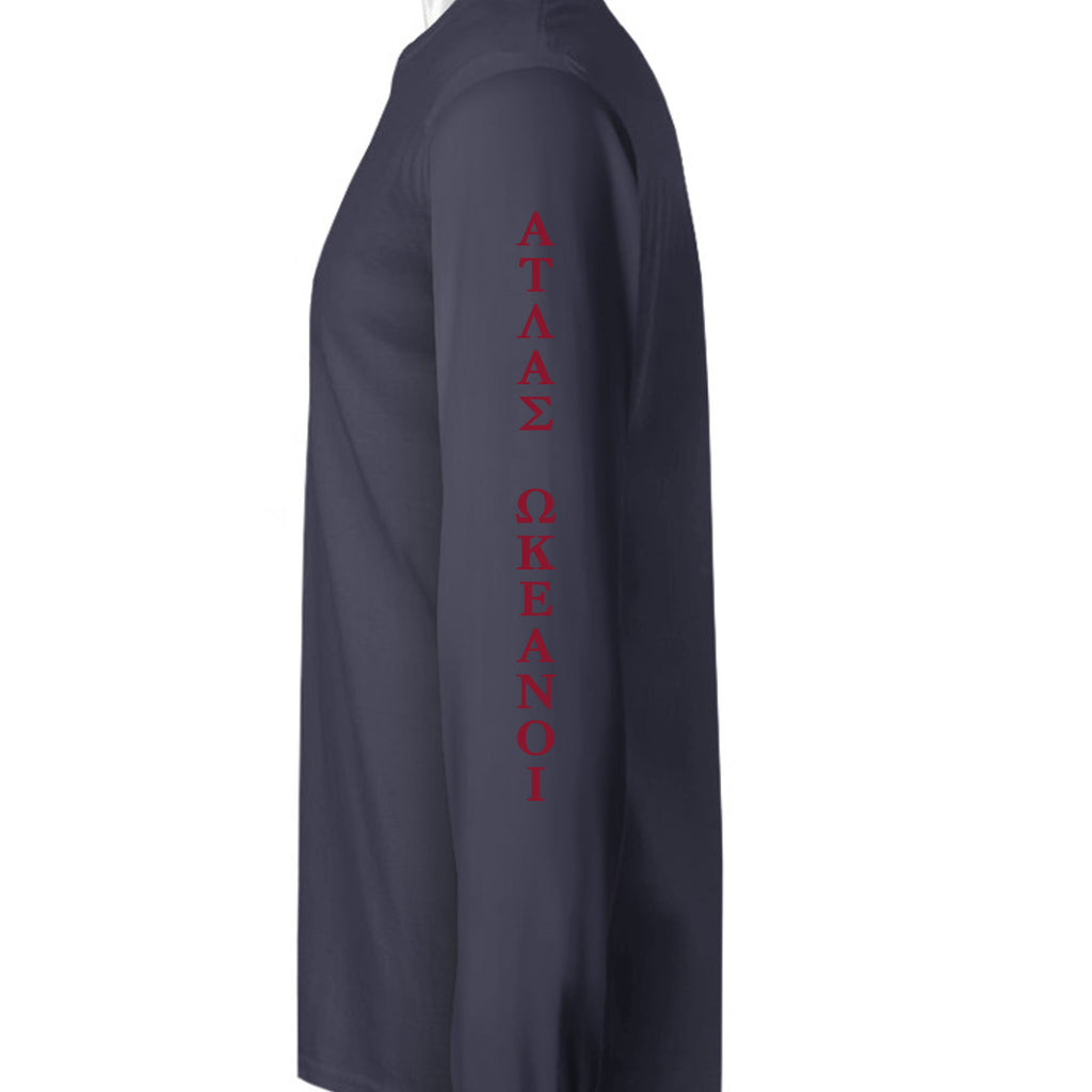 Atlas Oceans Signature Sleeve · Deep Navy · Sleeve Left