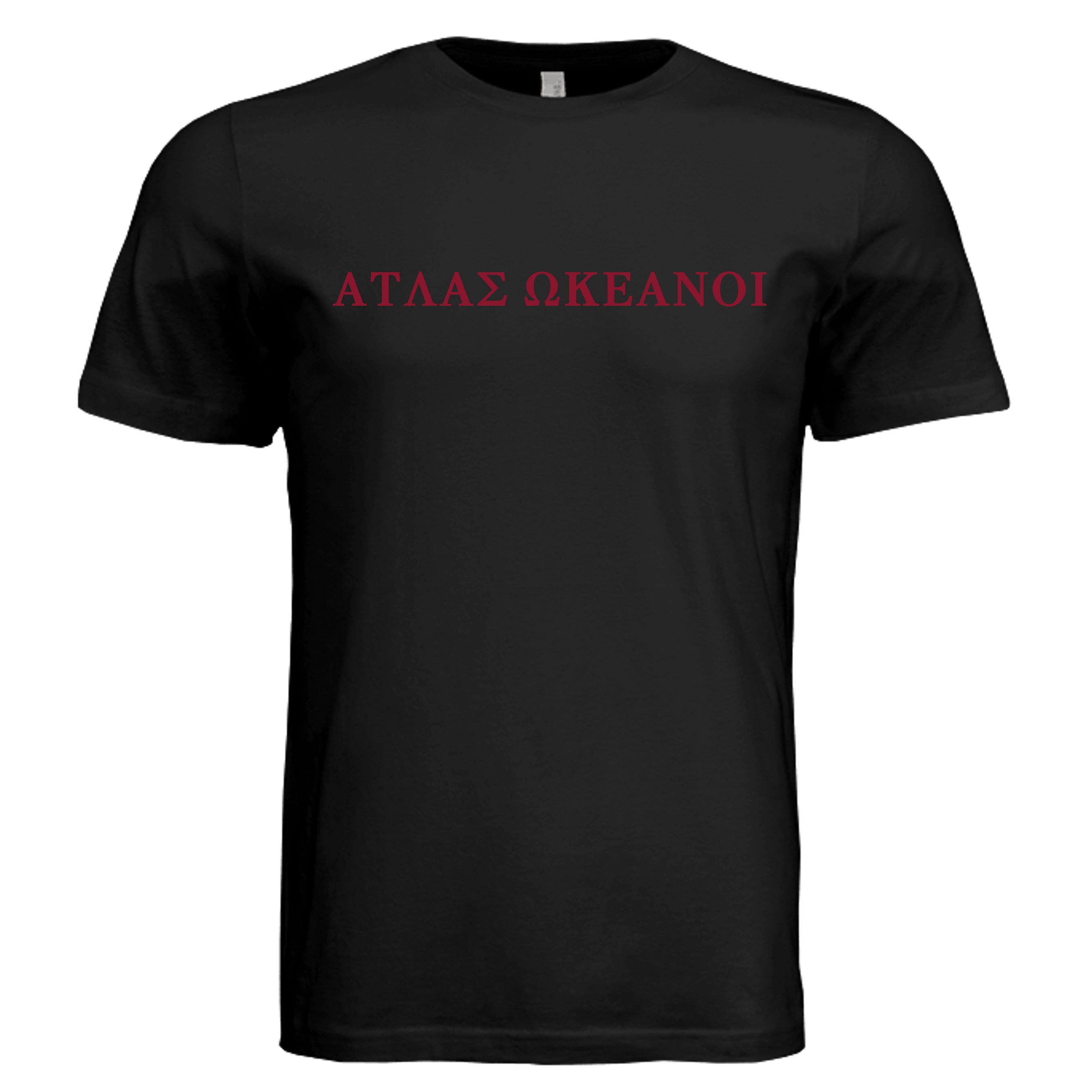 Atlas Oceans Titan Origin Tee · Midnight Black · Front
