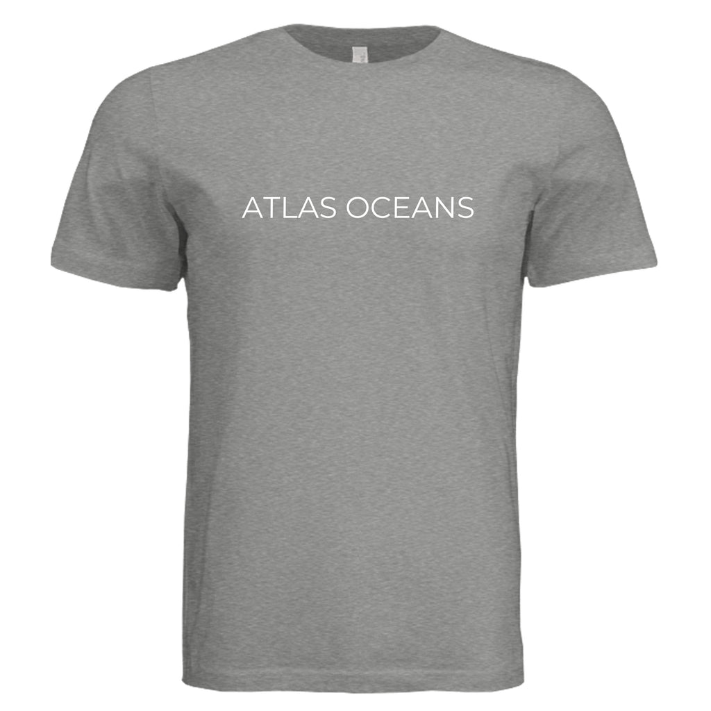 Atlas Oceans Eco-Superyacht Tee · Surf Grey · Front