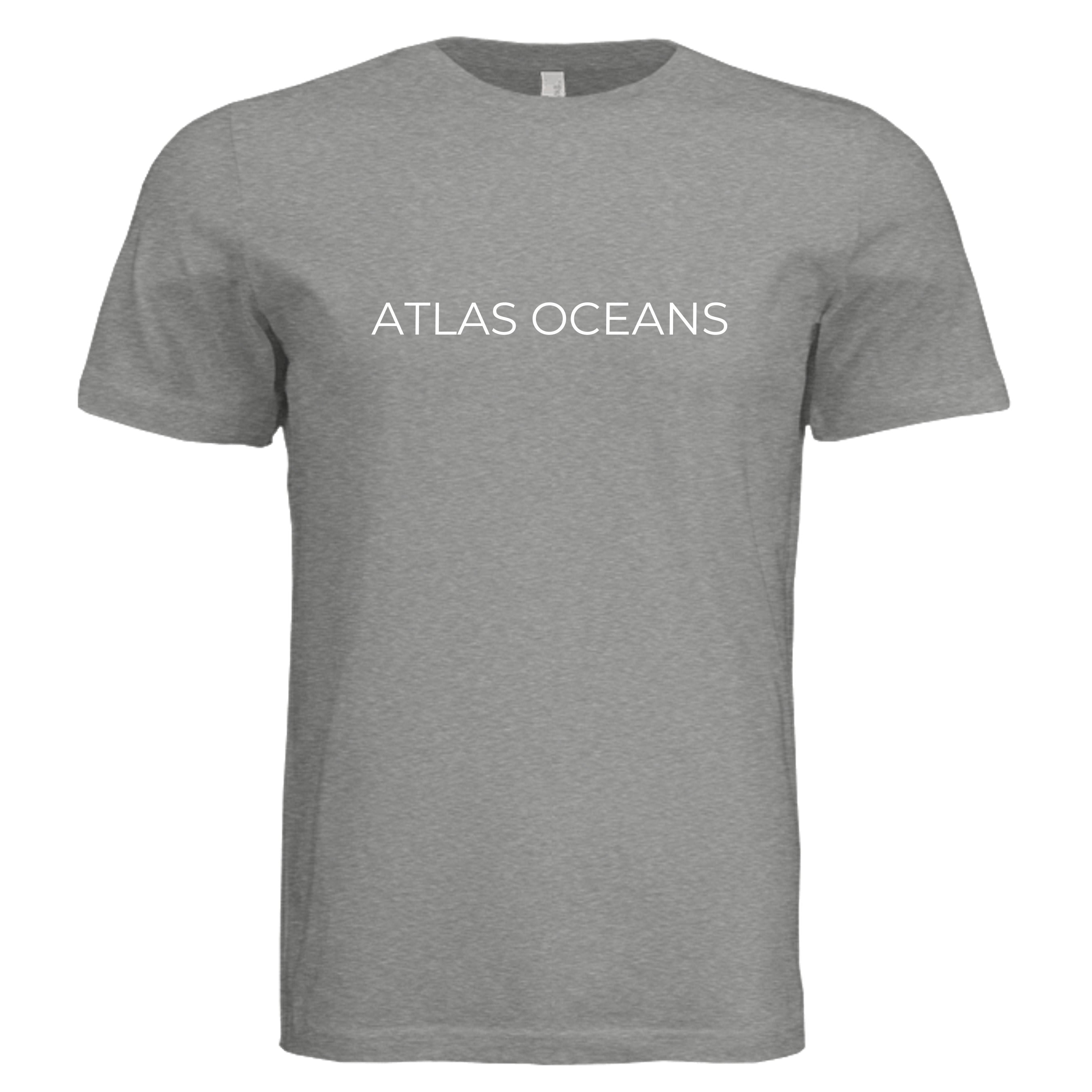 Atlas Oceans Eco-Superyacht Tee · Surf Grey · Front