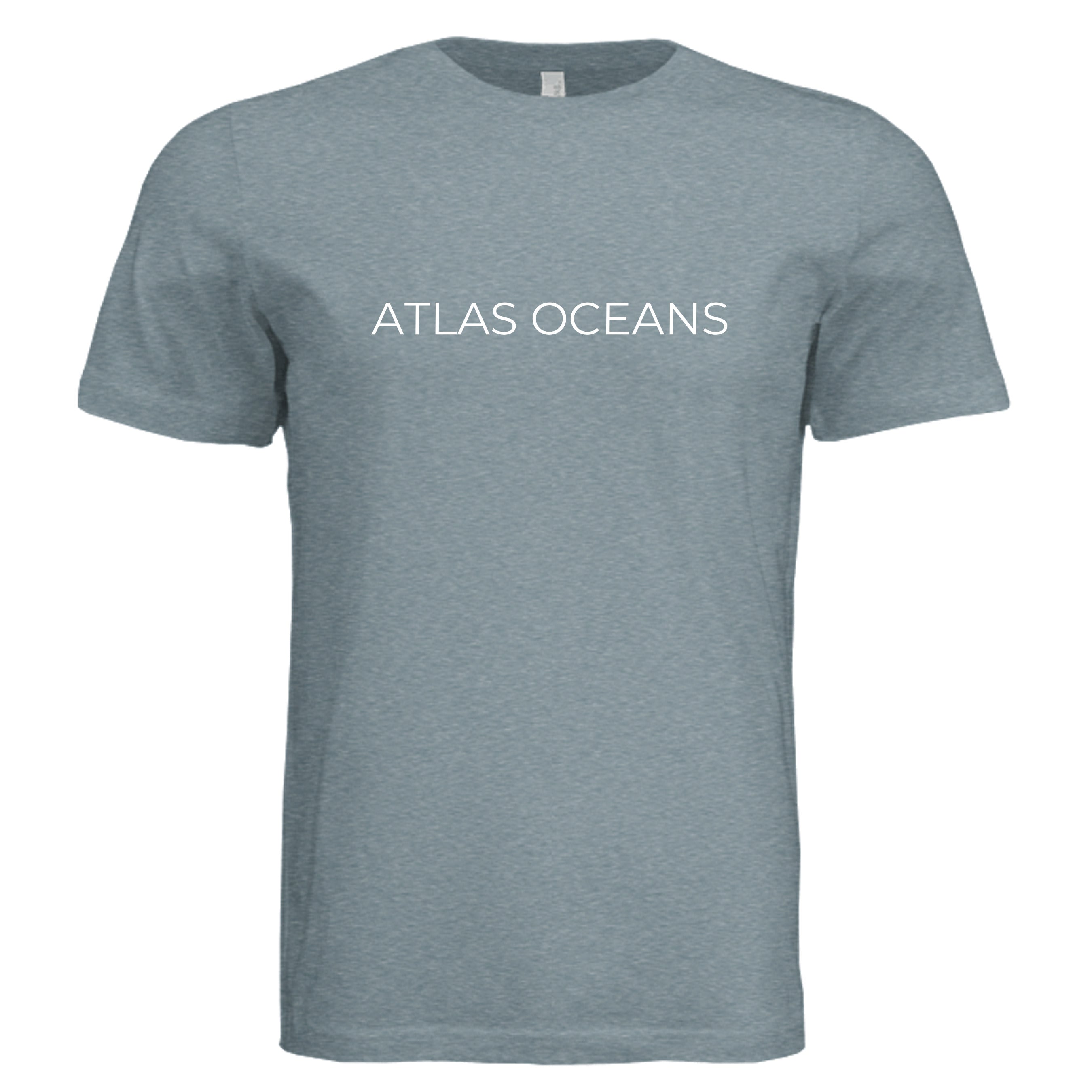 Atlas Oceans Eco-Superyacht Tee · Denim Tide · Front