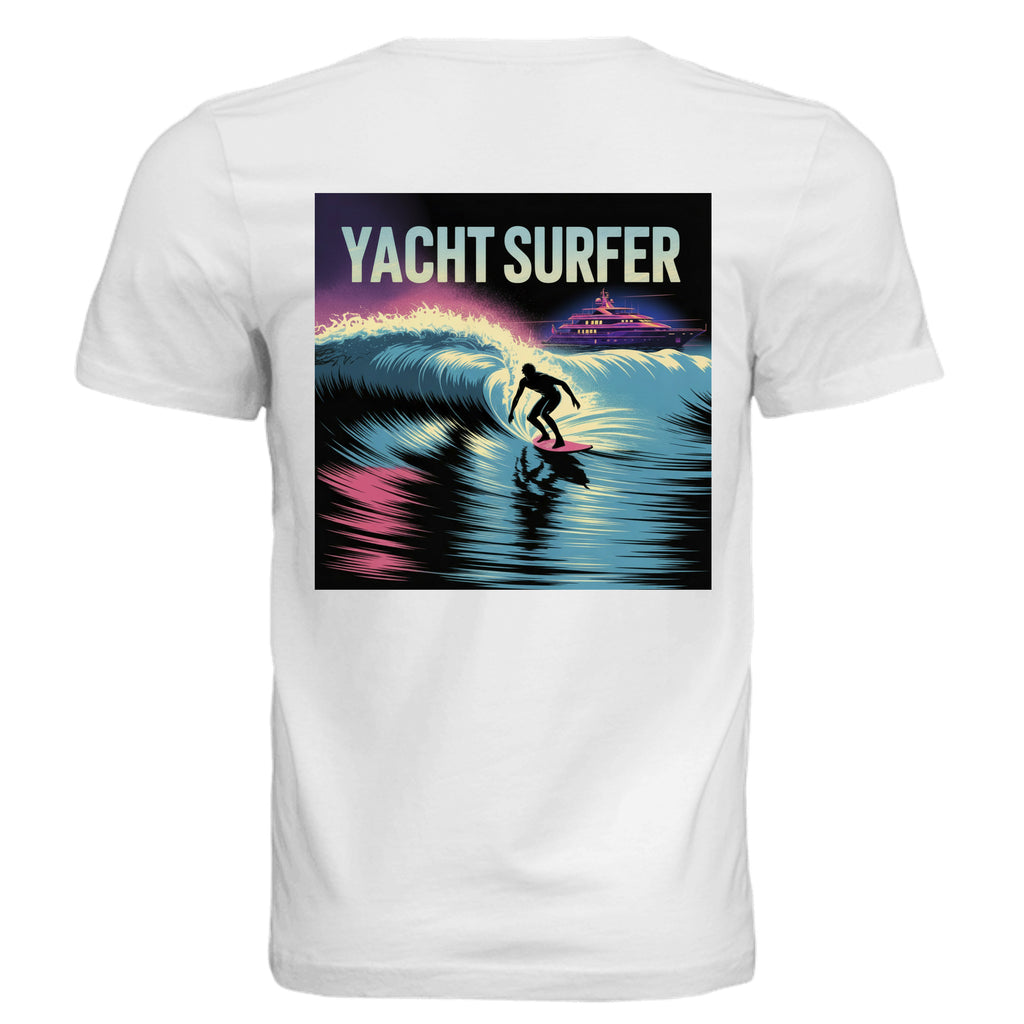 Atlas Oceans Yacht Surfer Tee · White Swell · Back