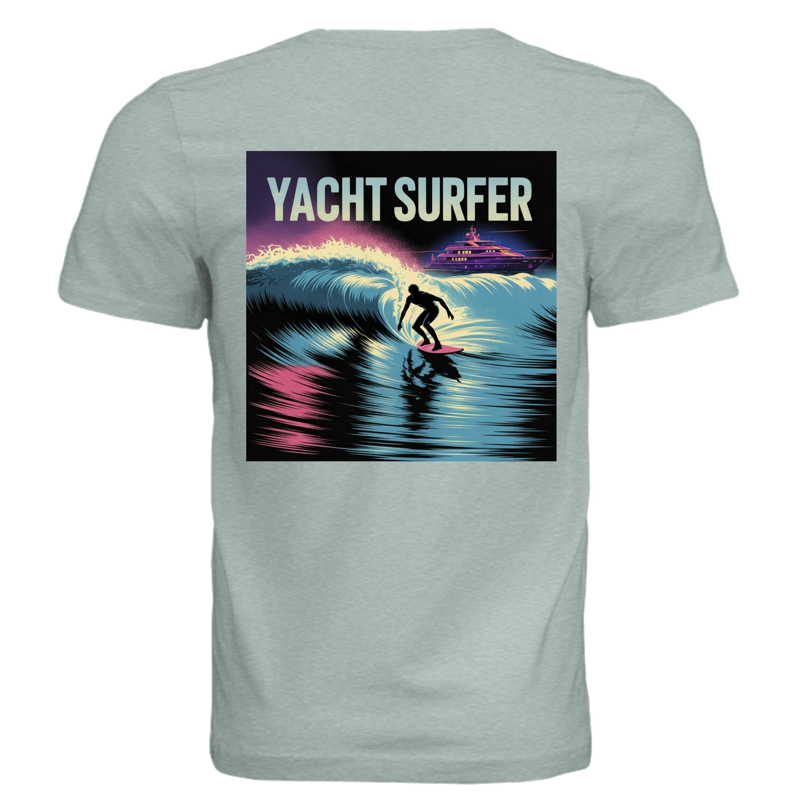 Atlas Oceans Yacht Surfer Tee · Sea Mist · Back