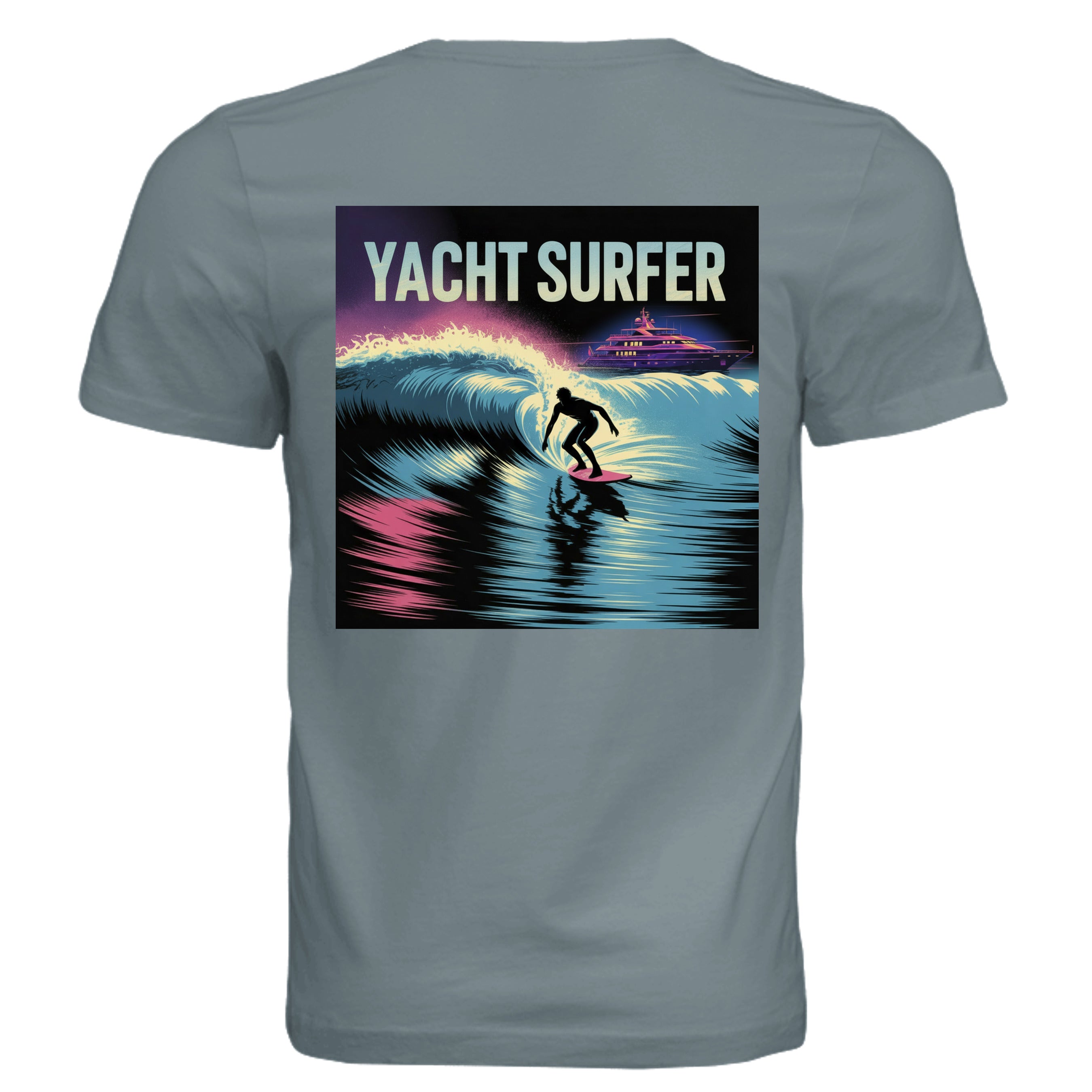Atlas Oceans Yacht Surfer Tee · Blue Storm · Back