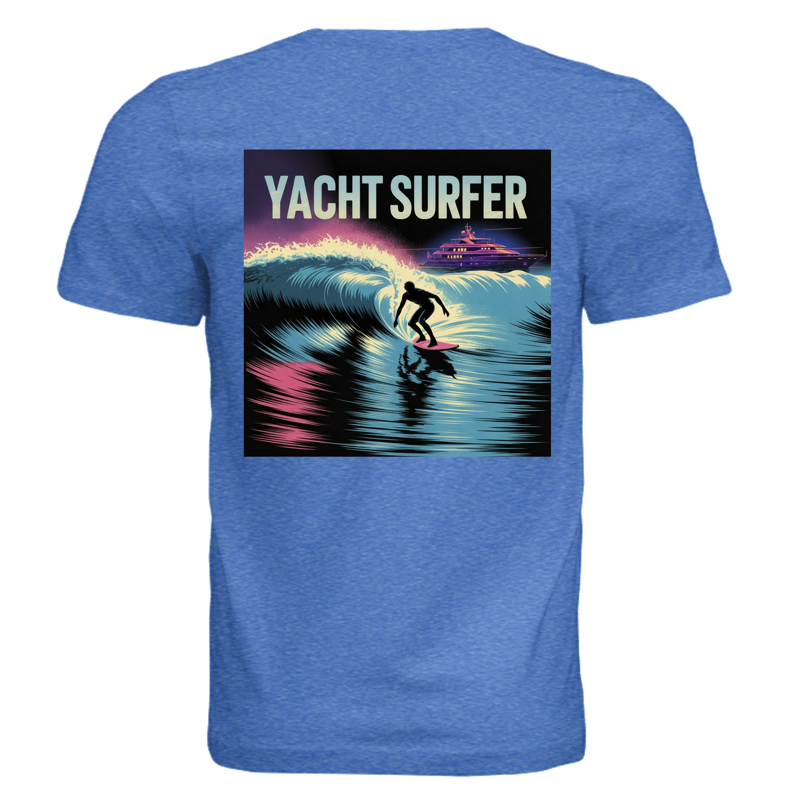Atlas Oceans Yacht Surfer Tee · Marina Blue · Back