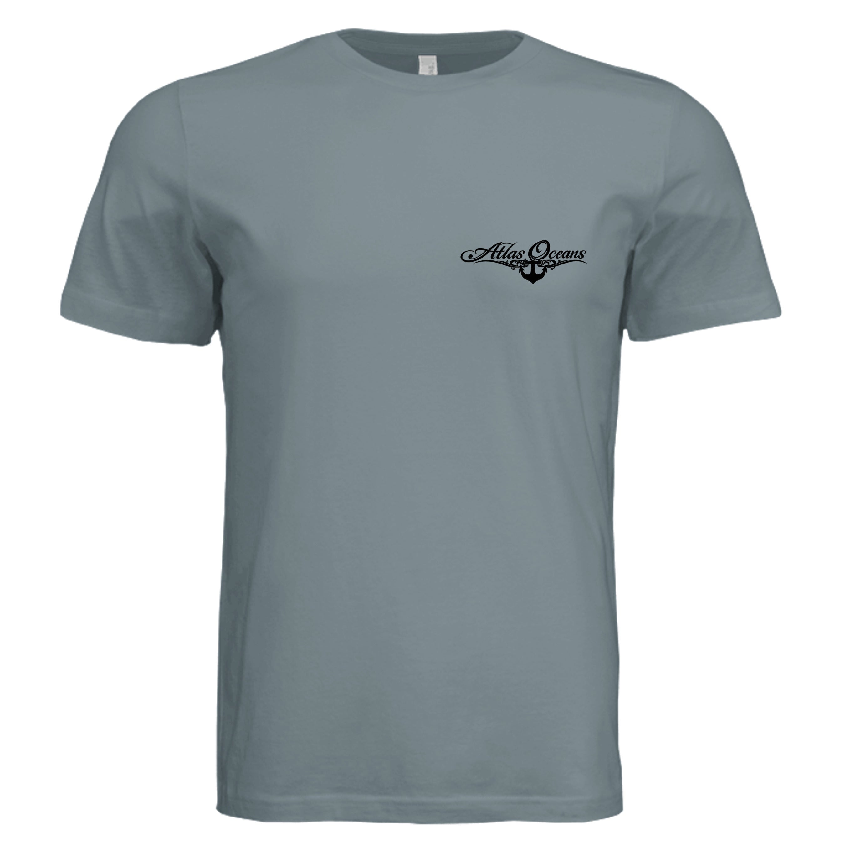 Atlas Oceans Yacht Surfer Tee · Blue Storm · Front