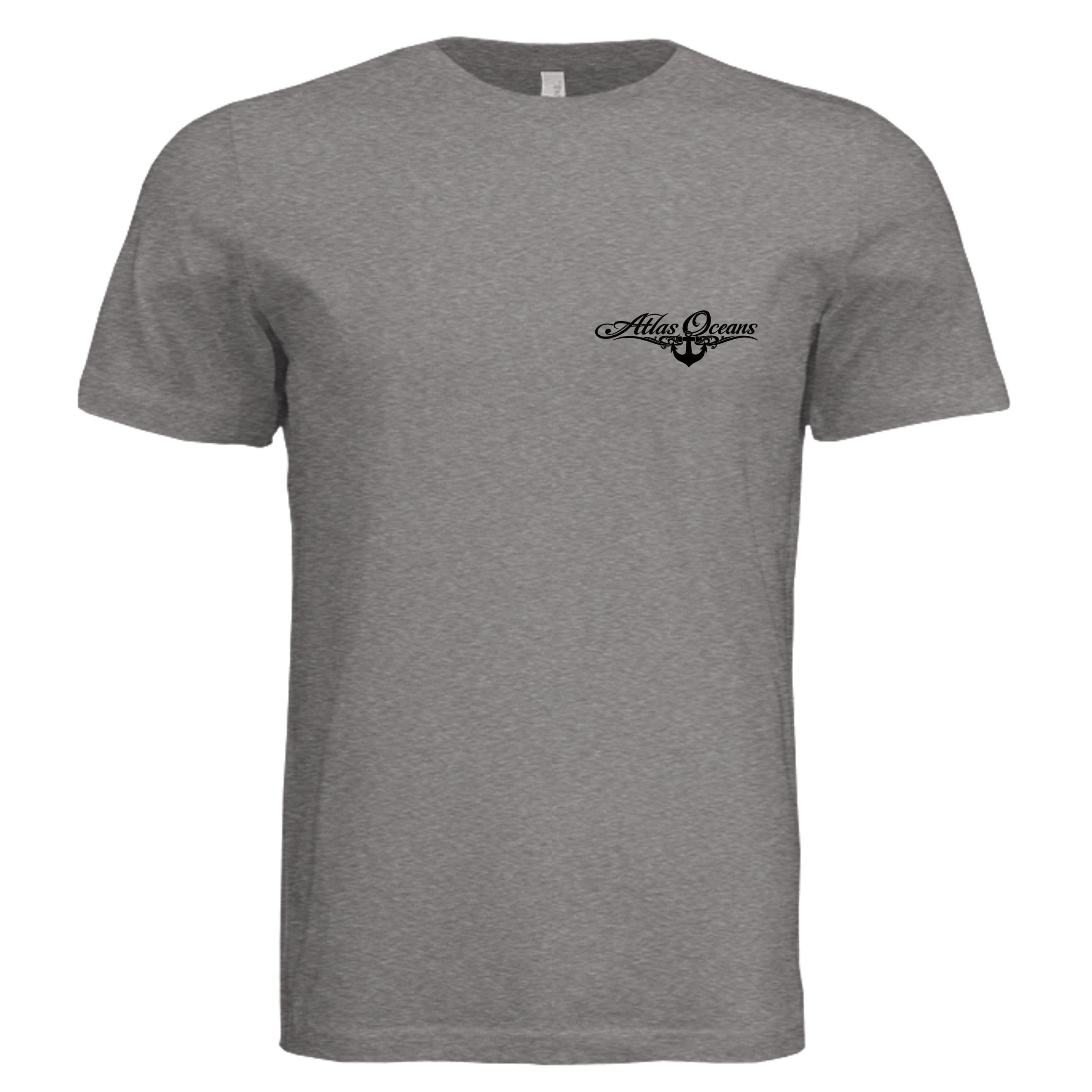 Atlas Oceans Yacht Surfer Tee · Dusk Grey · Front