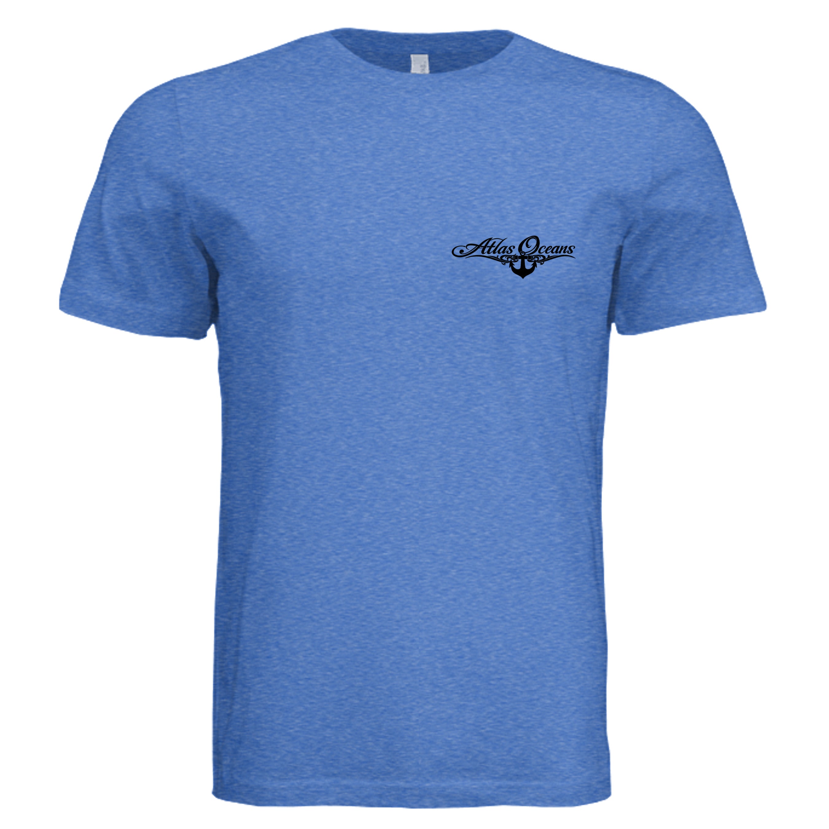 Atlas Oceans Yacht Surfer Tee · Marina Blue · Front