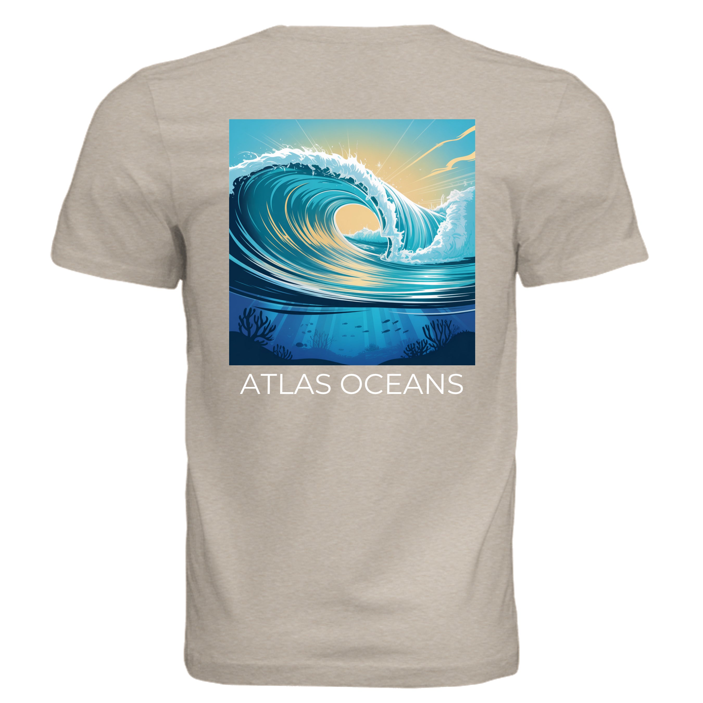 Atlas Oceans Reef Break Tee · Sand Dune · Back