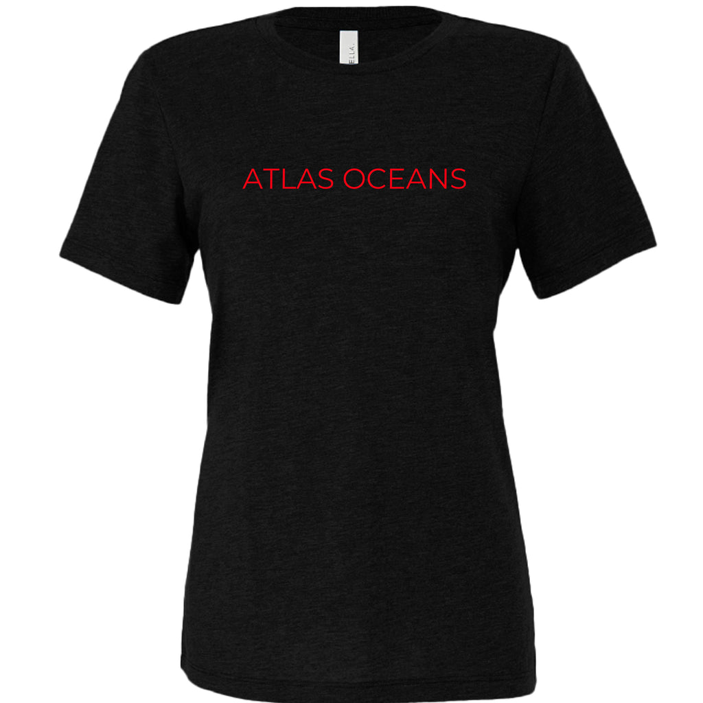 Atlas Oceans Last Set Women's Tee · Midnight Black · Front