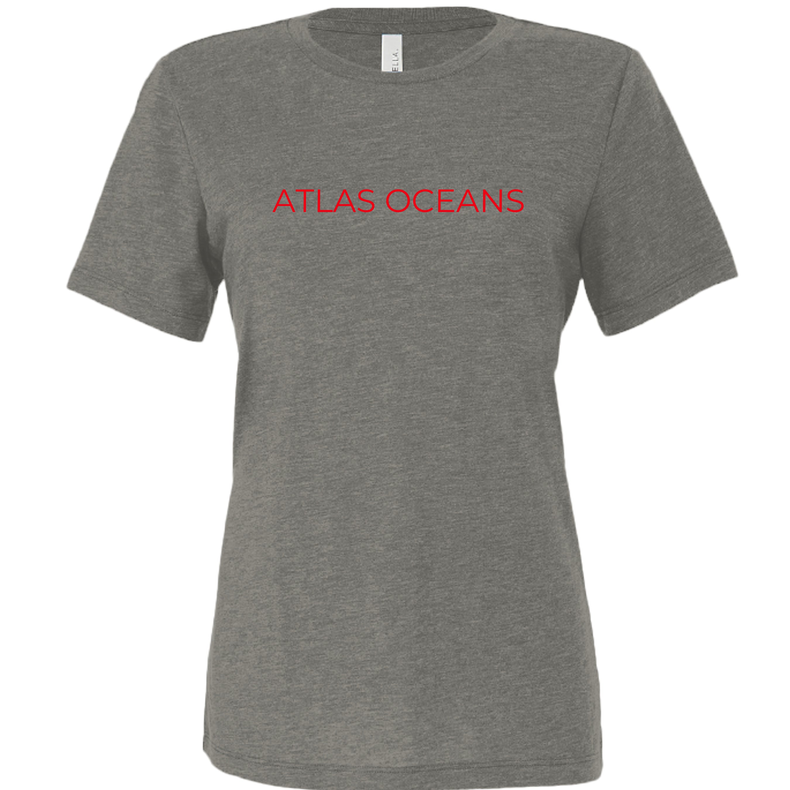 Atlas Oceans Last Set Women's Tee · Coastal Charcoal · Front