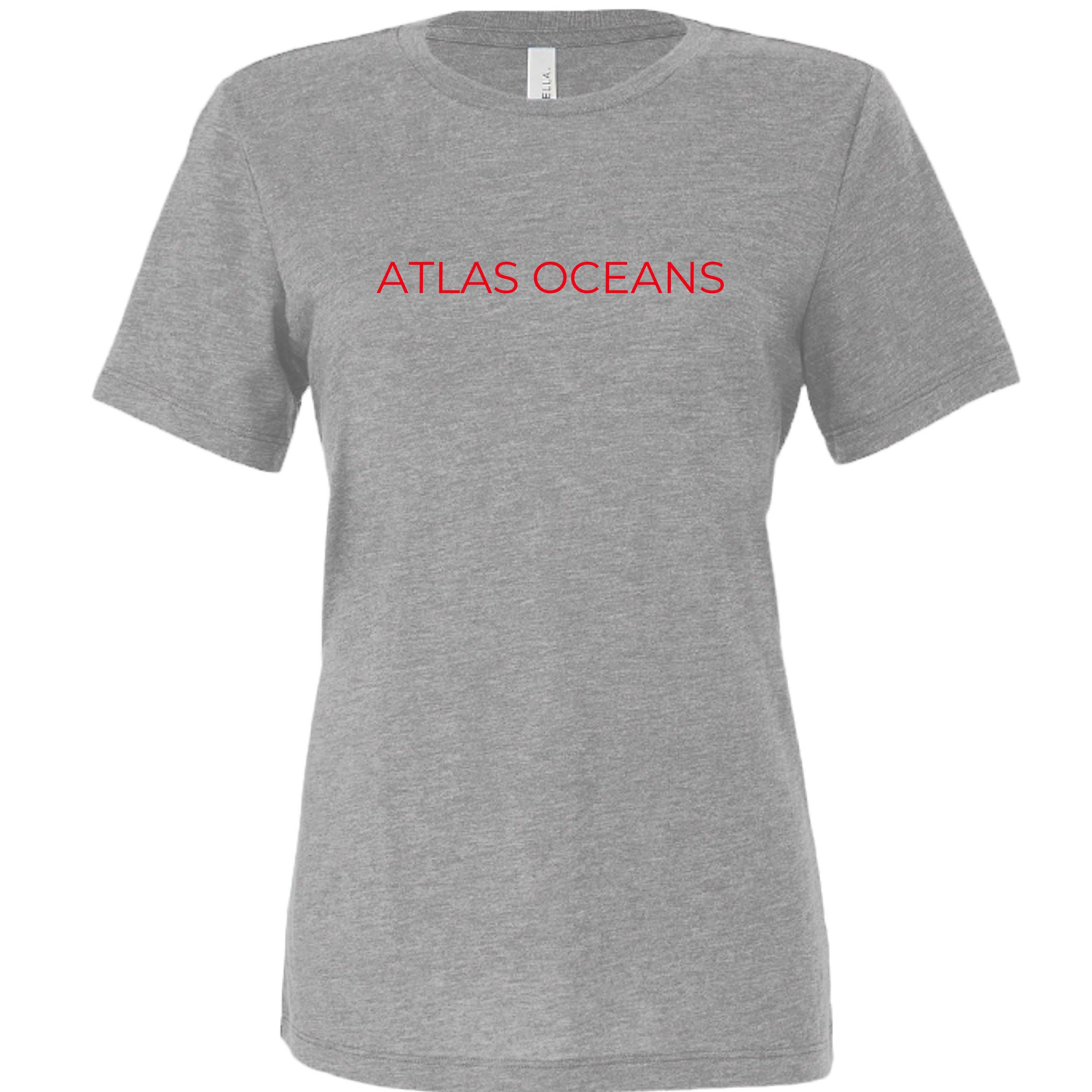 Atlas Oceans Last Set Women's Tee · Seal Grey · Front