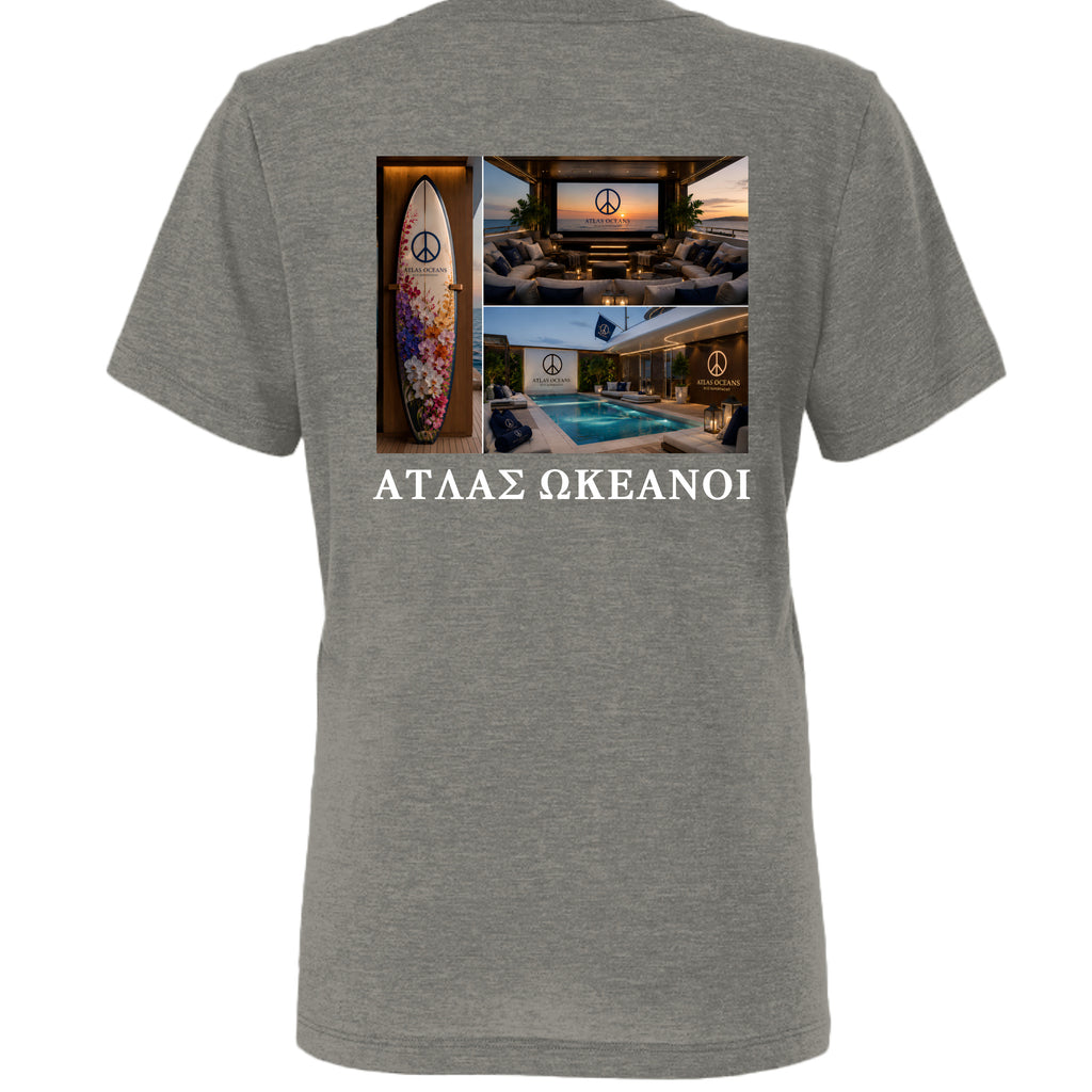 Atlas Oceans Siren Lounge Top · Coastal Charcoal · Back