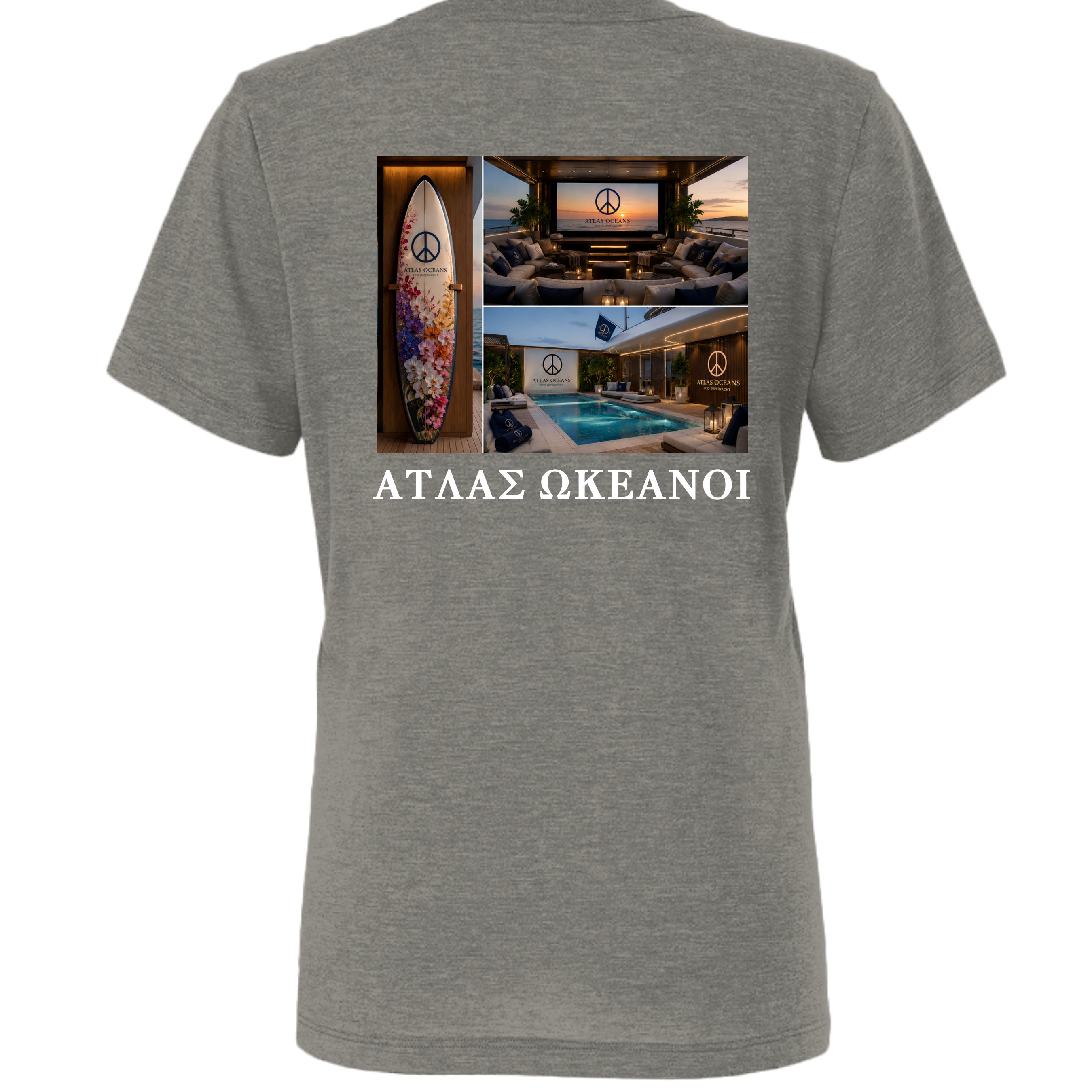 Atlas Oceans Siren Lounge Top · Coastal Charcoal · Back