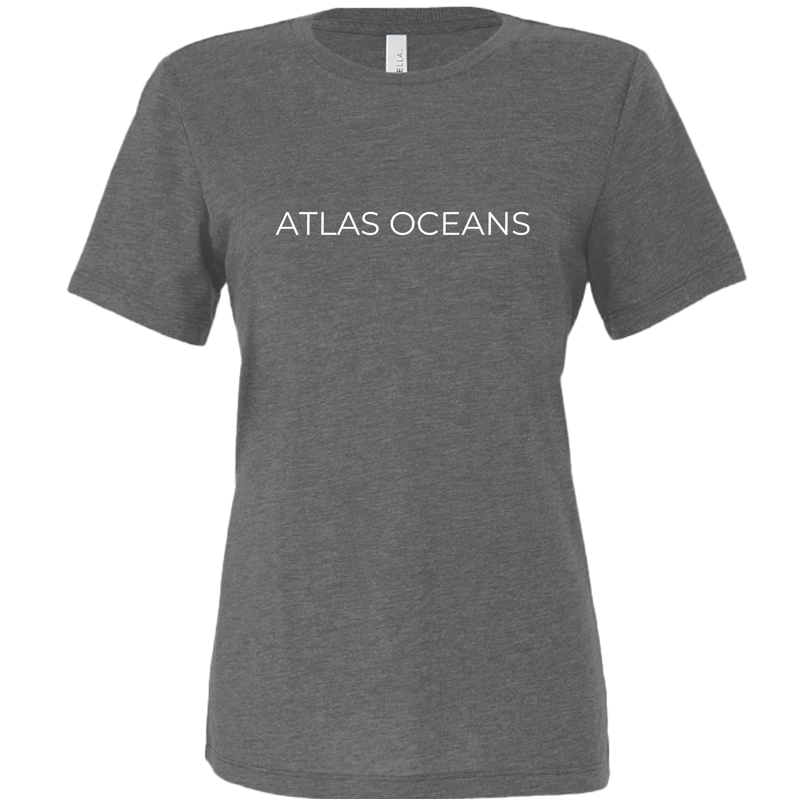 Atlas Oceans Siren Lounge Top · Slate Grey · Front