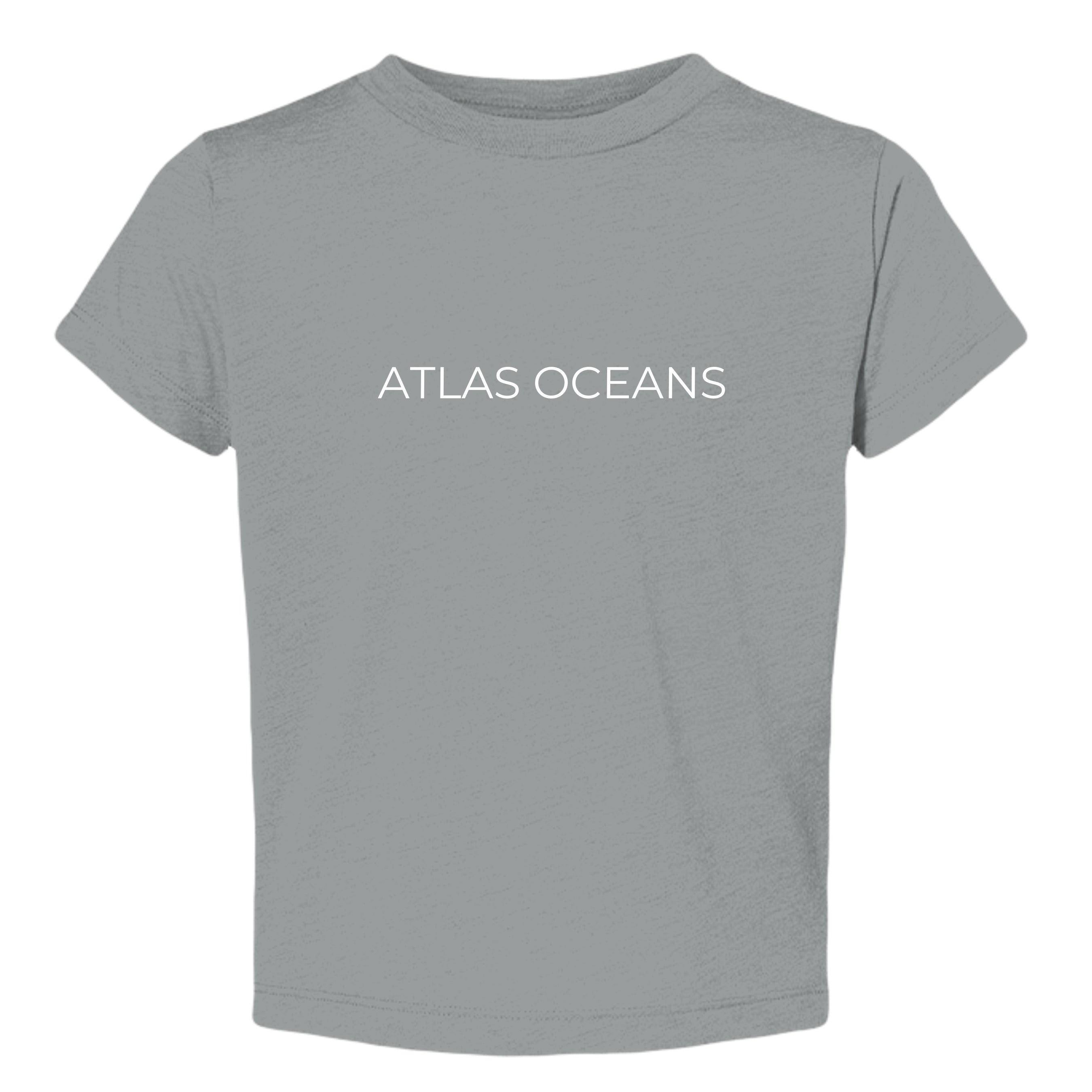 Atlas Oceans Girls Swell Toddler T-Shirt · Surf Grey · Front