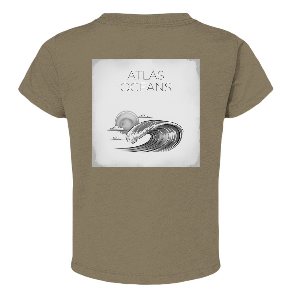 Atlas Oceans Art Class Toddler T-Shirt · Sea Grass · Back