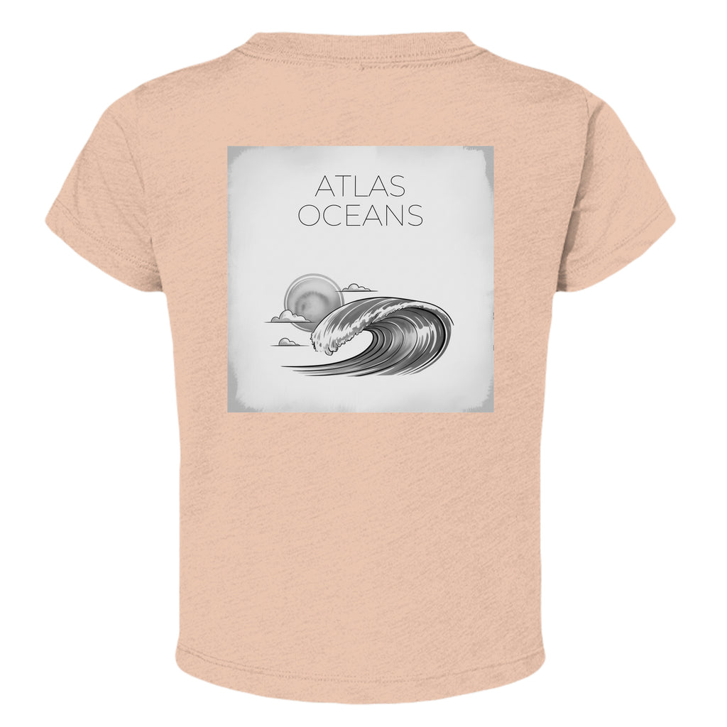 Atlas Oceans Art Class Toddler T-Shirt · Golden Hour · Back