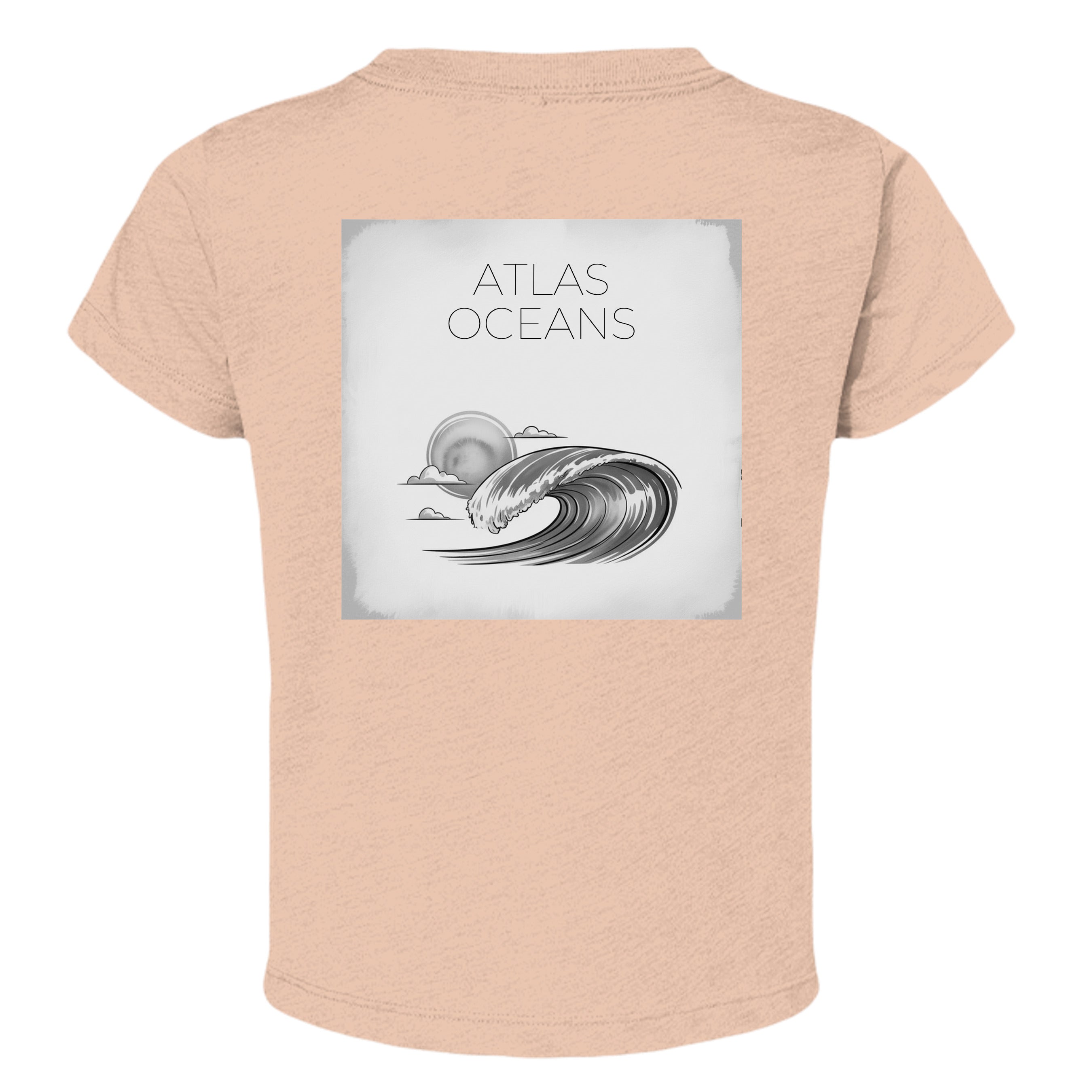 Atlas Oceans Art Class Toddler T-Shirt · Golden Hour · Back