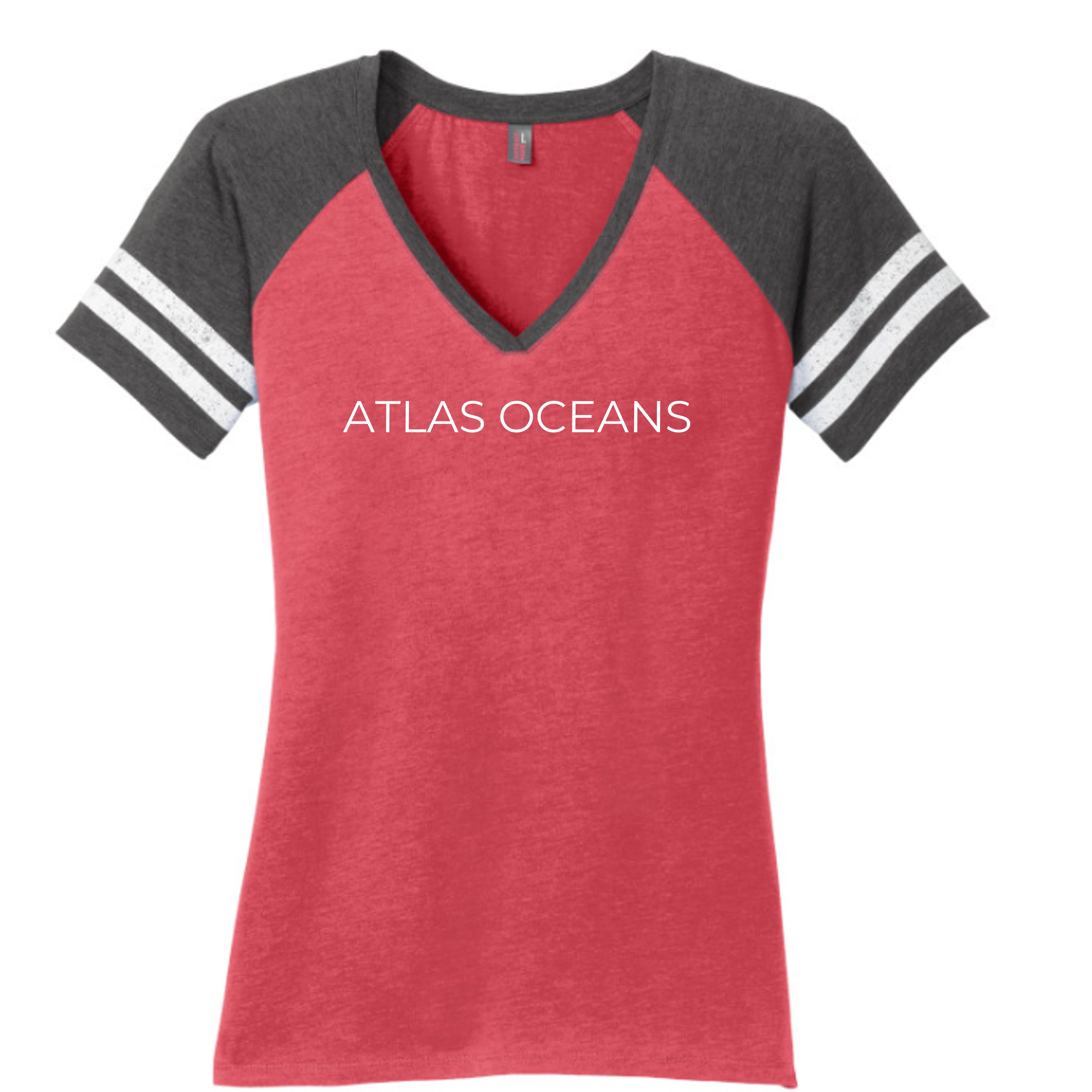 Atlas Oceans Volley Night T-Shirt · Reef Red · Front