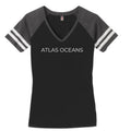 Atlas Oceans Volley Night T-Shirt · Midnight Black · Front