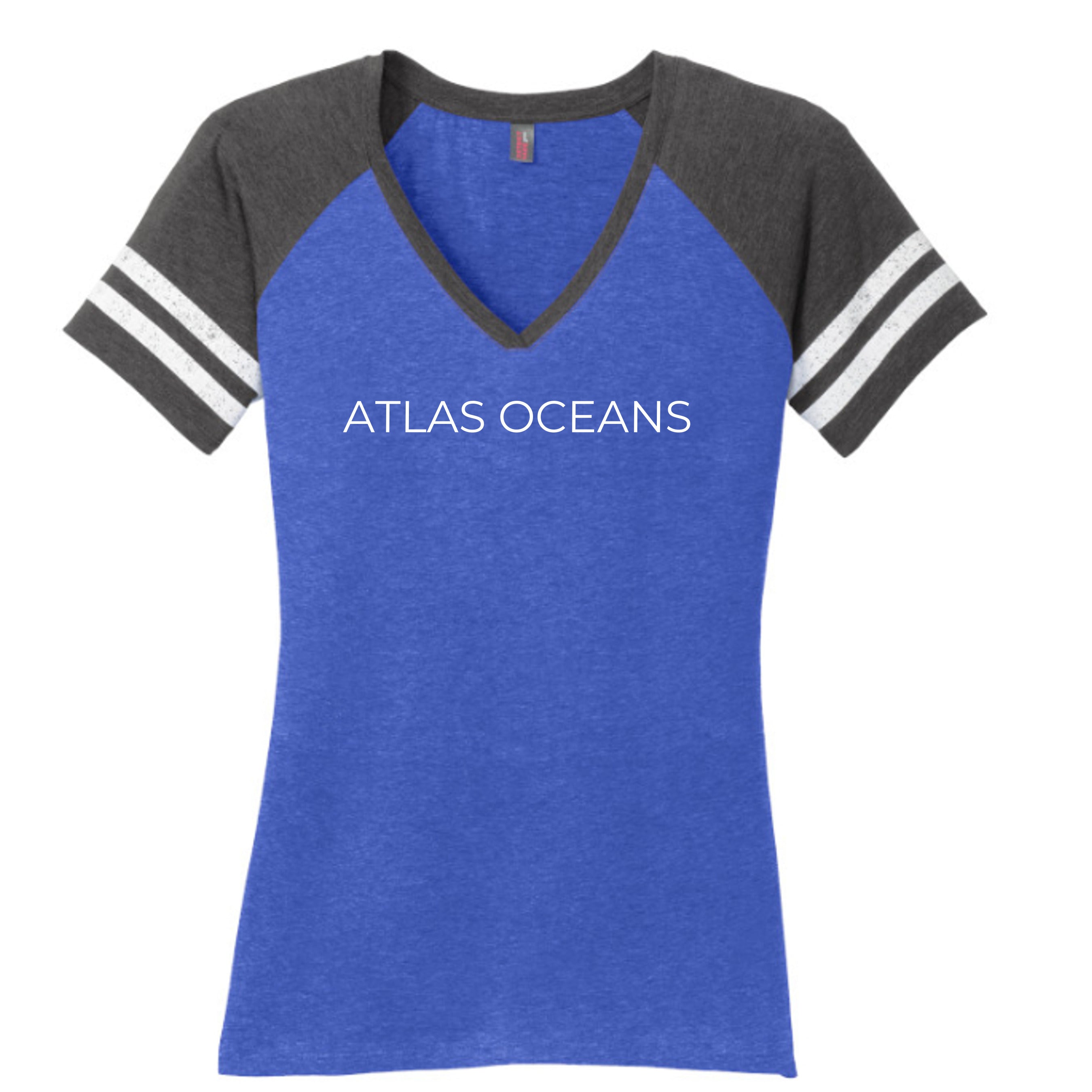 Atlas Oceans Volley Night T-Shirt · Marina Blue · Front