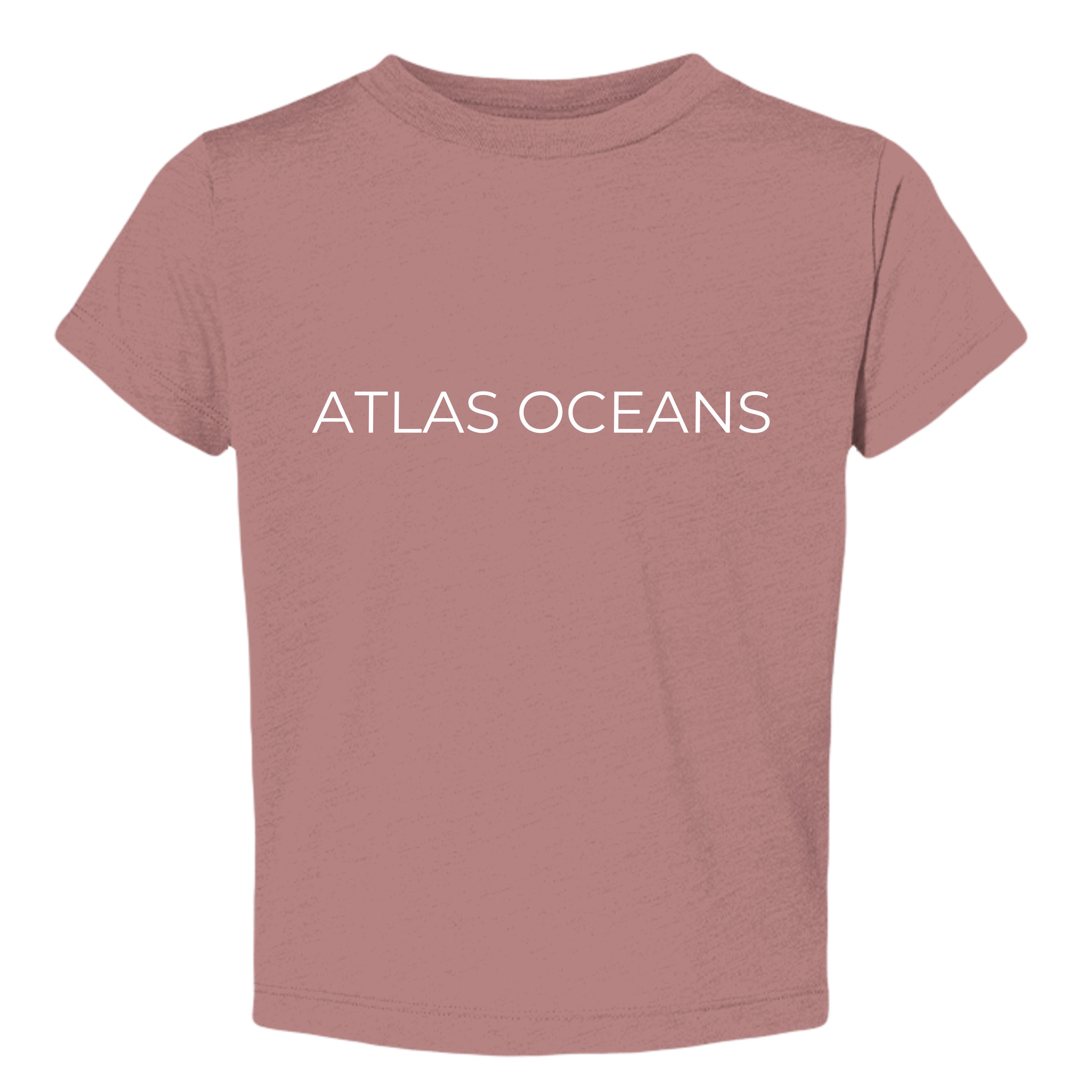 Atlas Oceans Baby Super Star Tee · Rose Blush · Front
