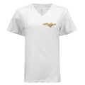 Atlas Oceans Women's Aft Deck V-Neck Tee · Pearl White · Front
