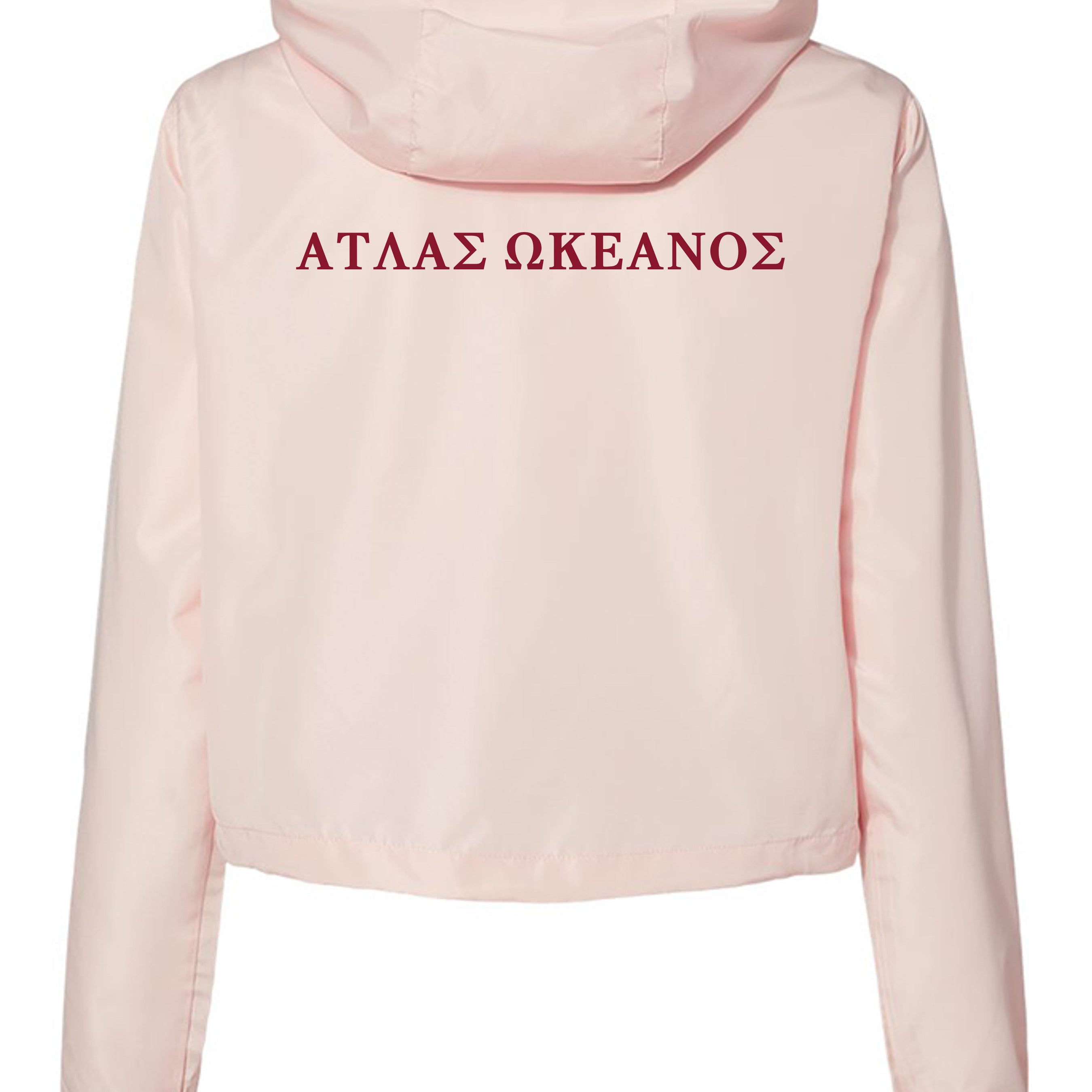 Atlas Oceans Drizzle Windbreaker · Coral Shell · Back
