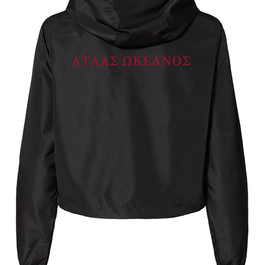 Atlas Oceans Drizzle Windbreaker · Midnight Black · Back
