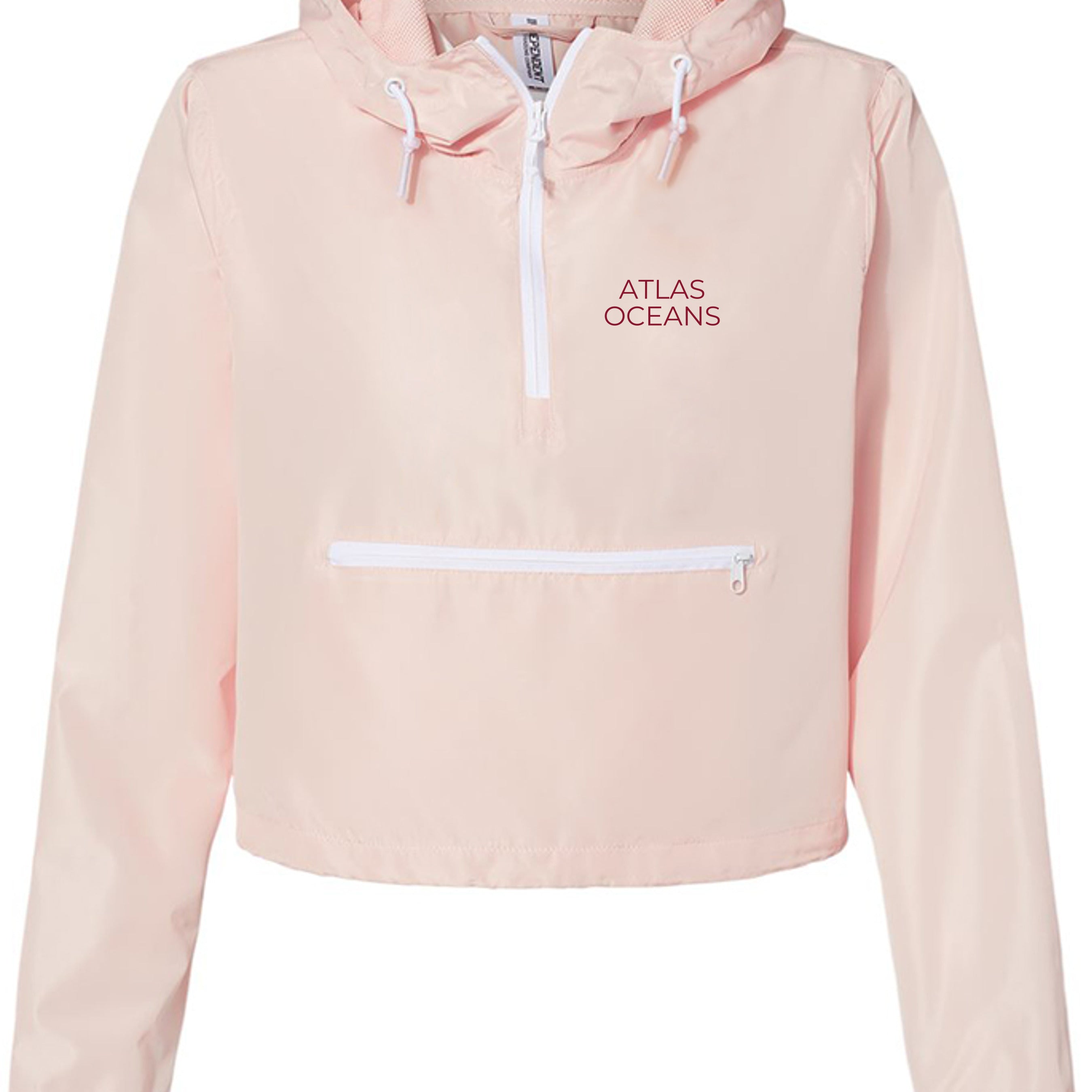 Atlas Oceans Drizzle Windbreaker · Coral Shell · Front