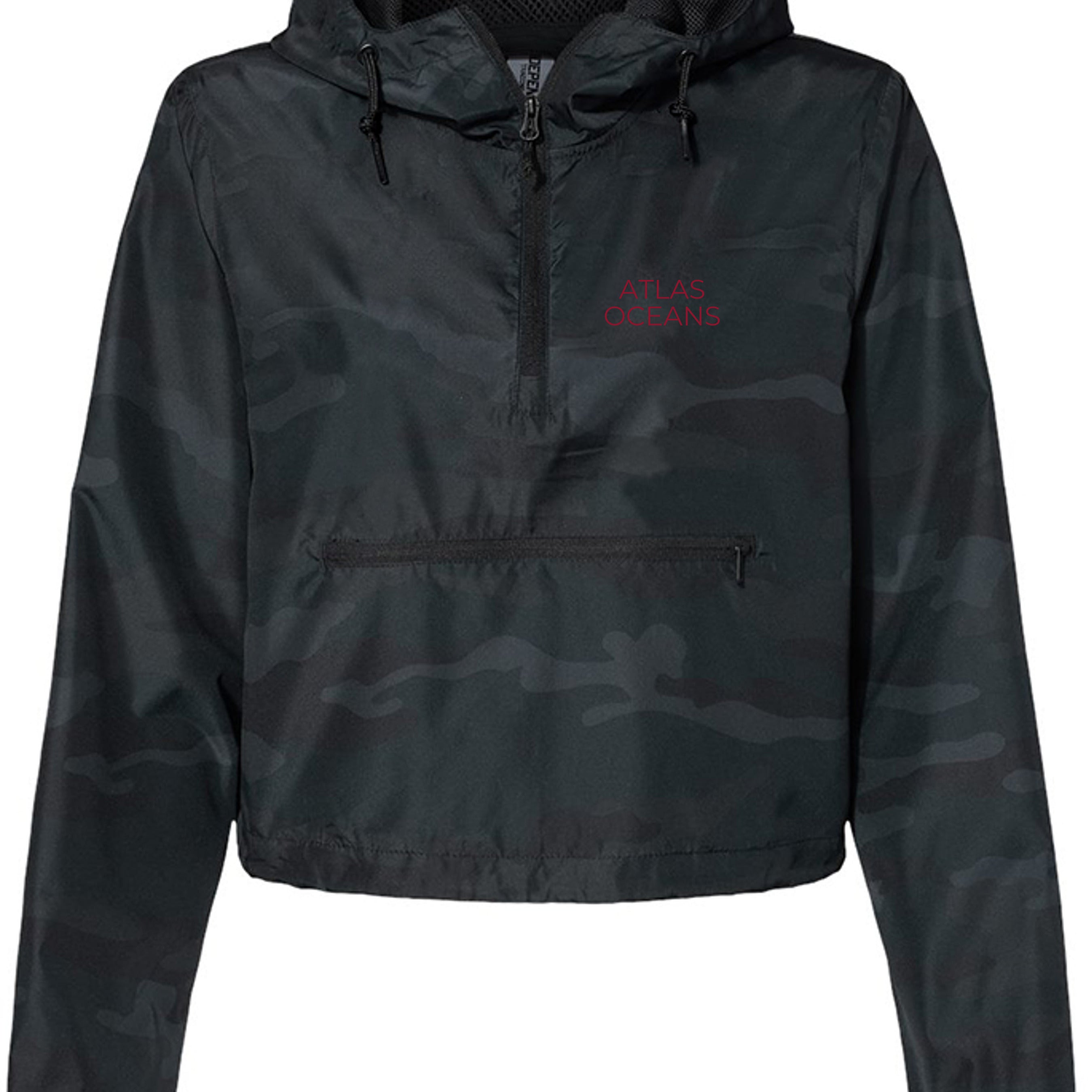 Atlas Oceans Drizzle Windbreaker · Deep Camo · Front