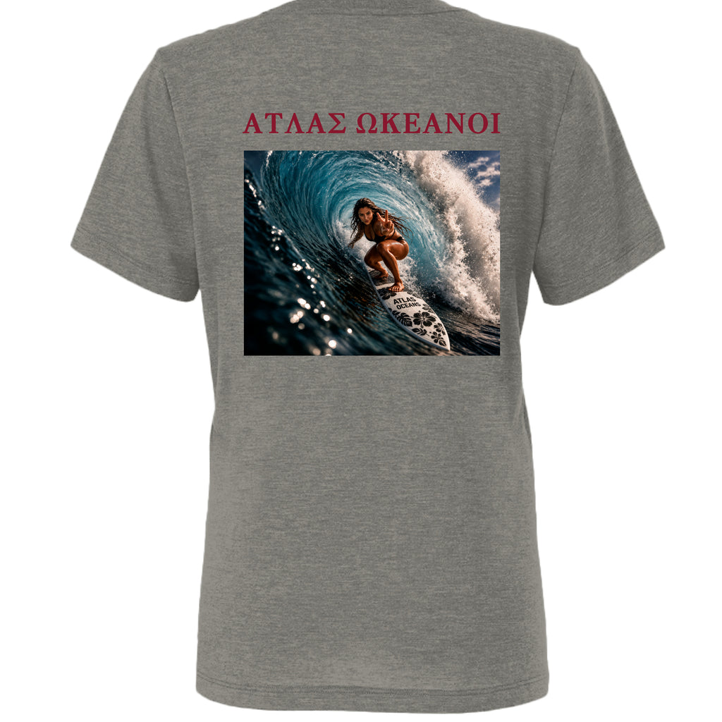 Atlas Oceans Peace Tee · Coastal Charcoal · Back