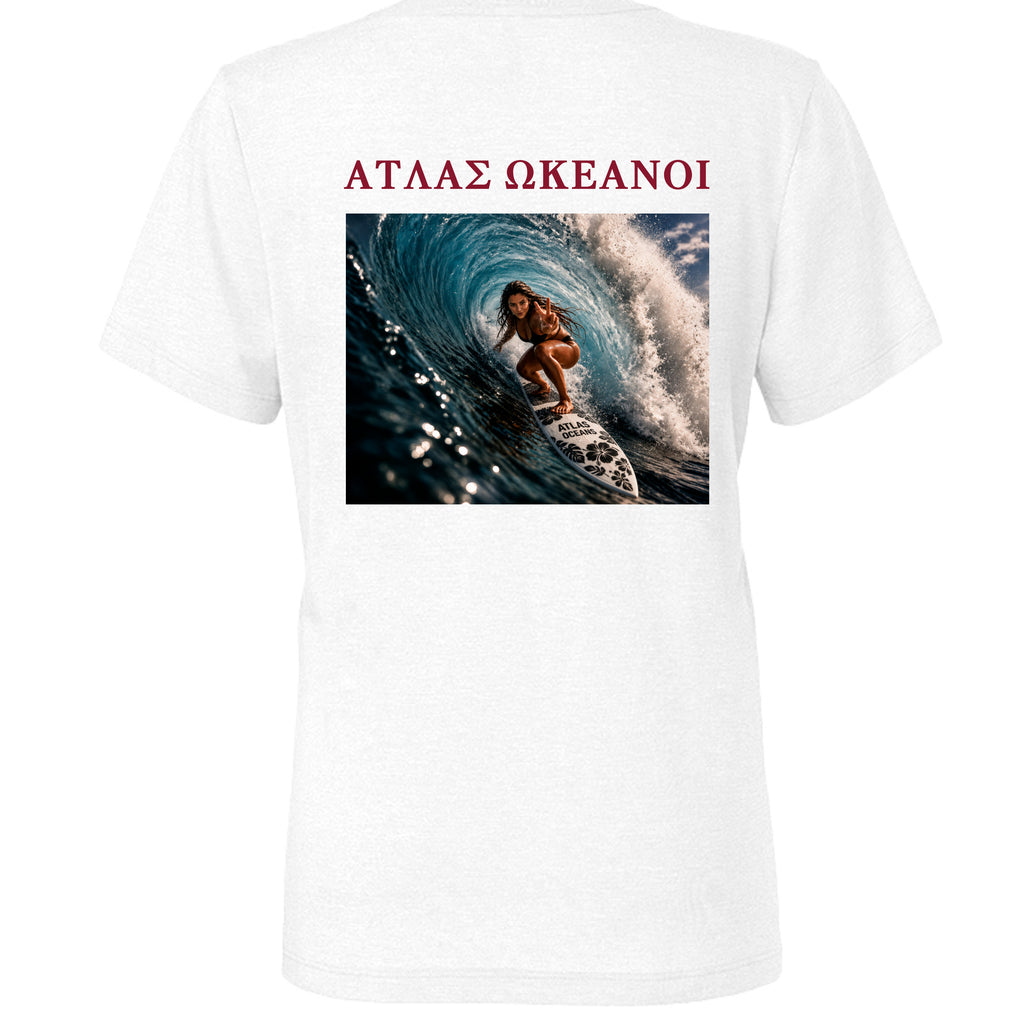 Atlas Oceans Peace Tee · Pearl White · Back