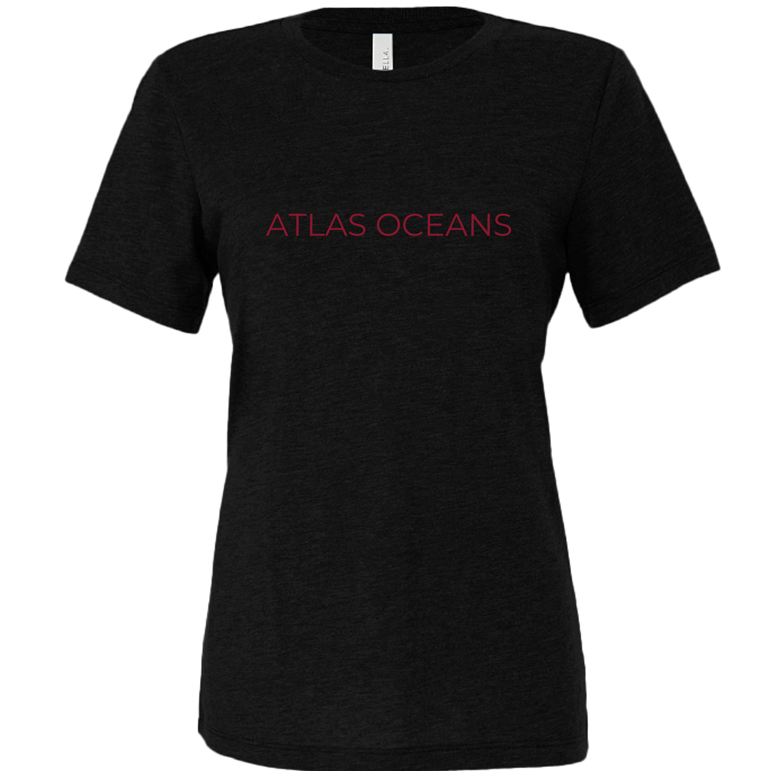 Atlas Oceans Peace Tee · Midnight Black · Front