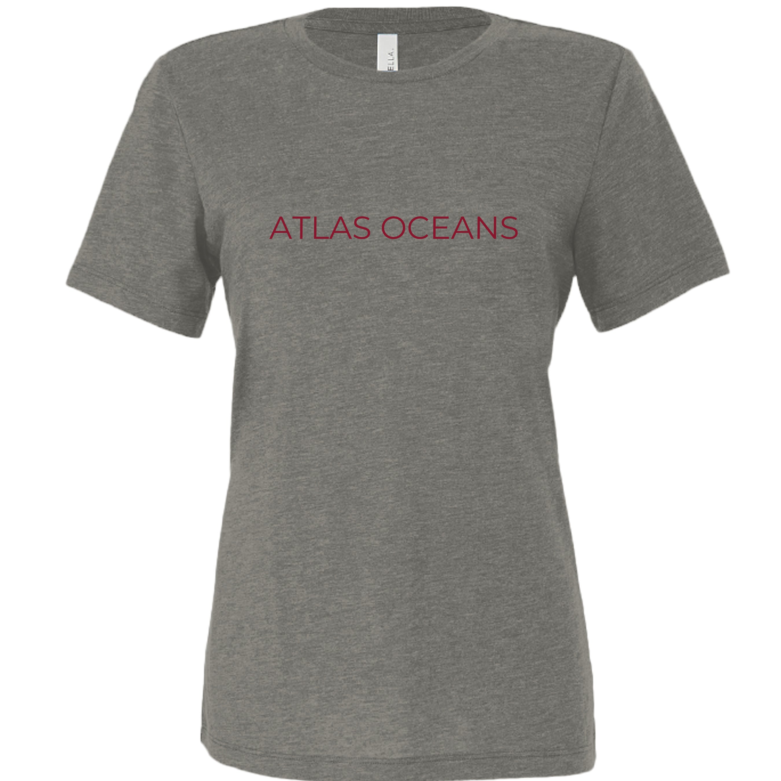 Atlas Oceans Peace Tee · Coastal Charcoal · Front