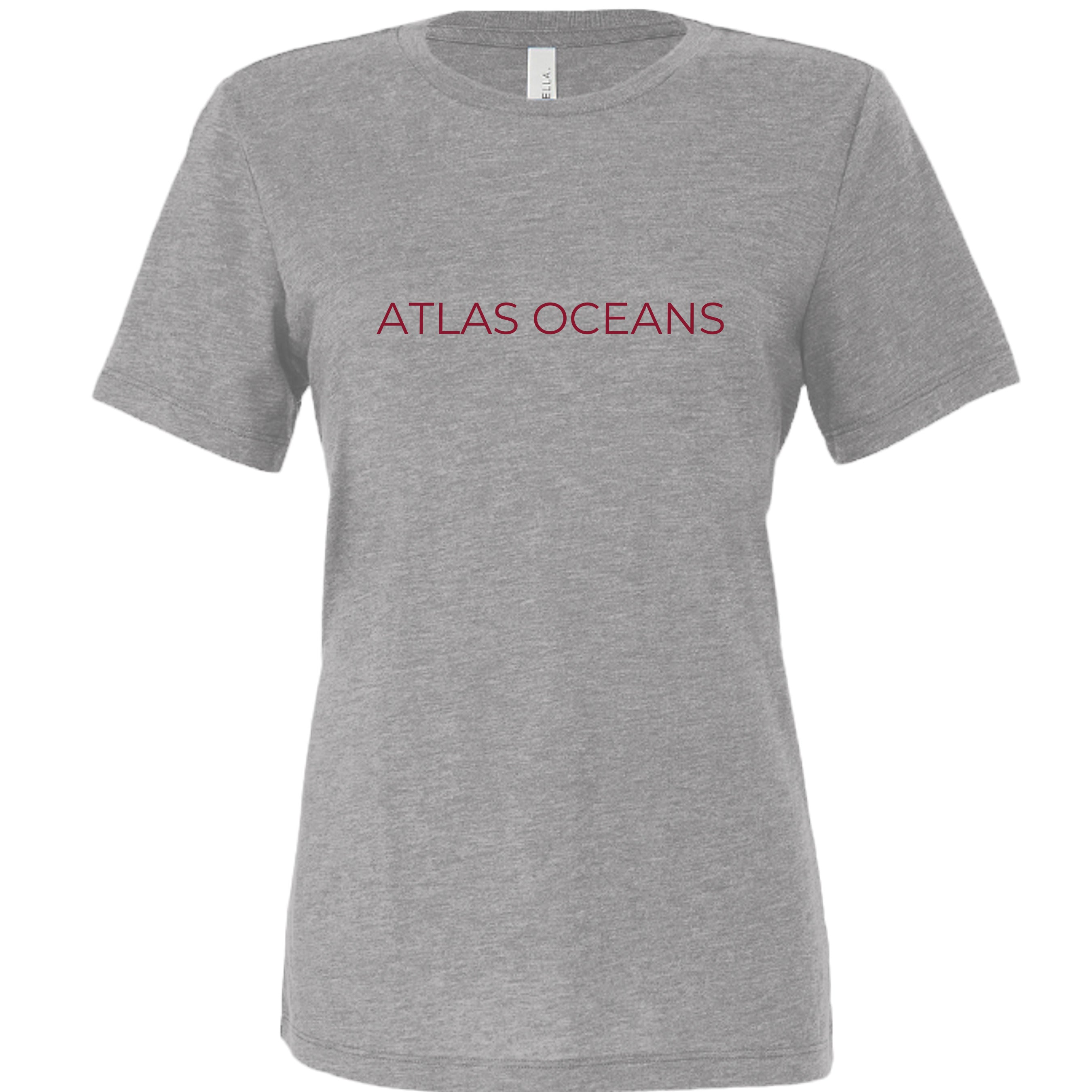 Atlas Oceans Peace Tee · Seal Grey · Front