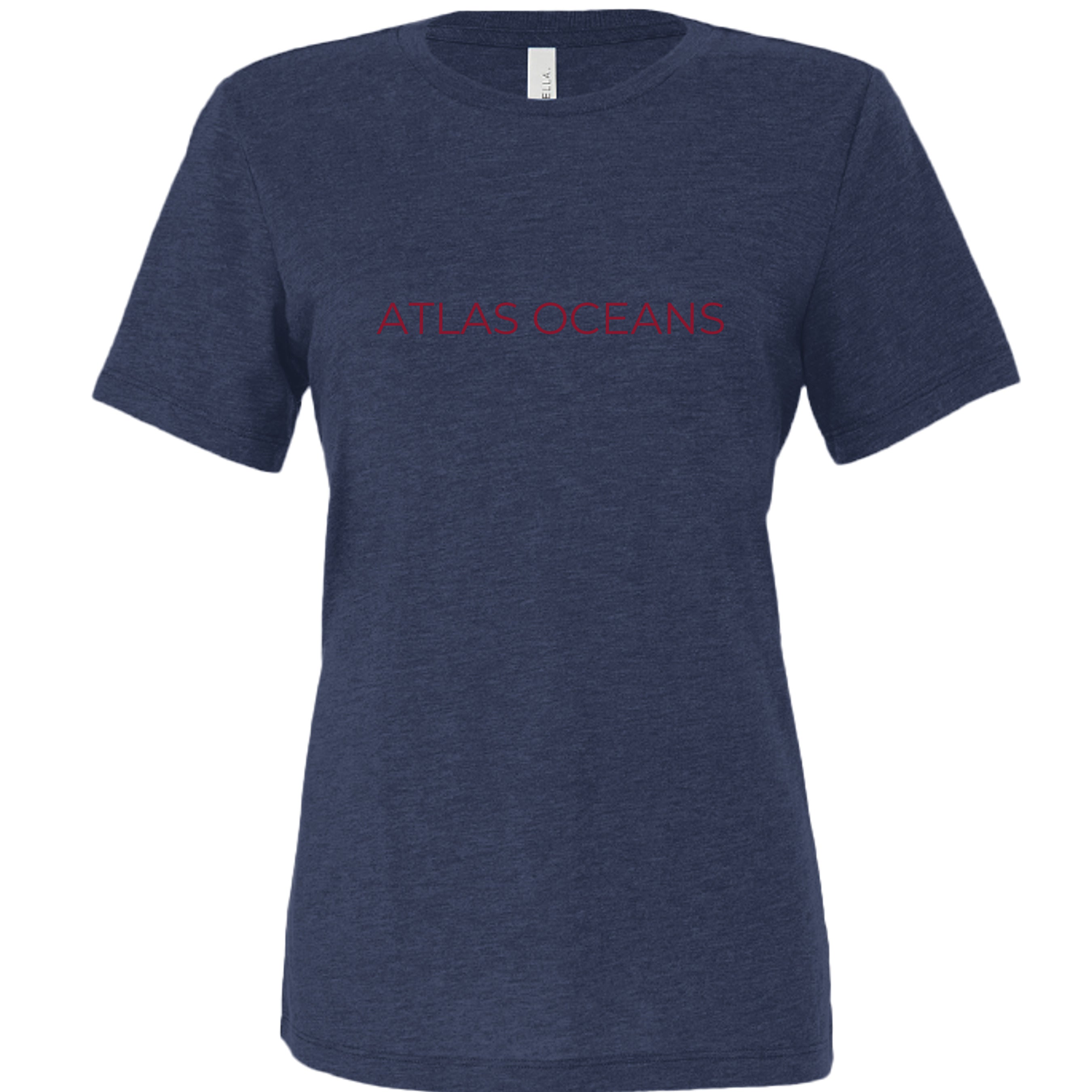 Atlas Oceans Peace Tee · Deep Navy · Front