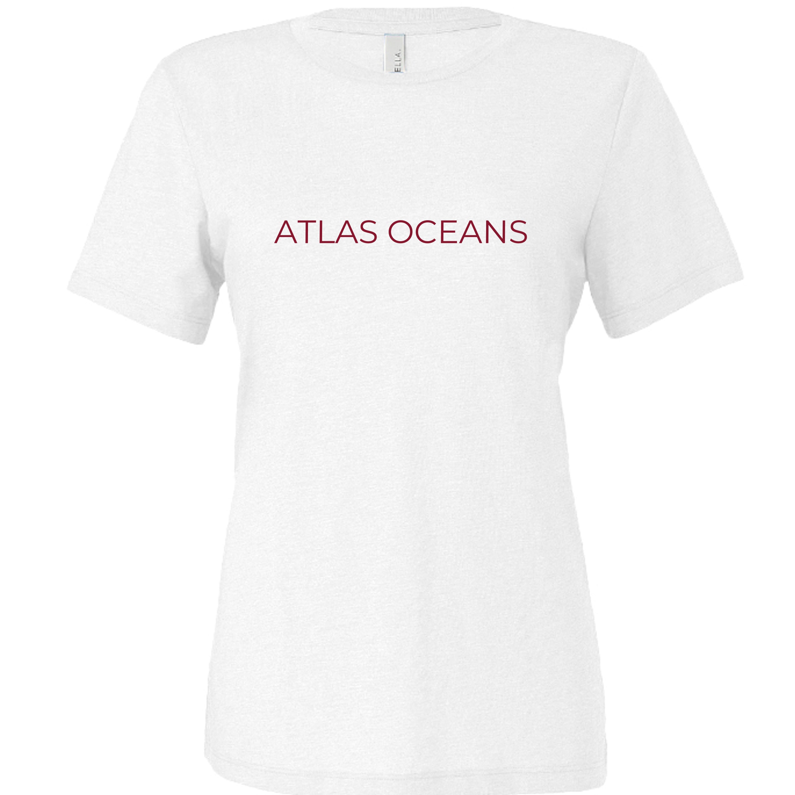 Atlas Oceans Peace Tee · Pearl White · Front