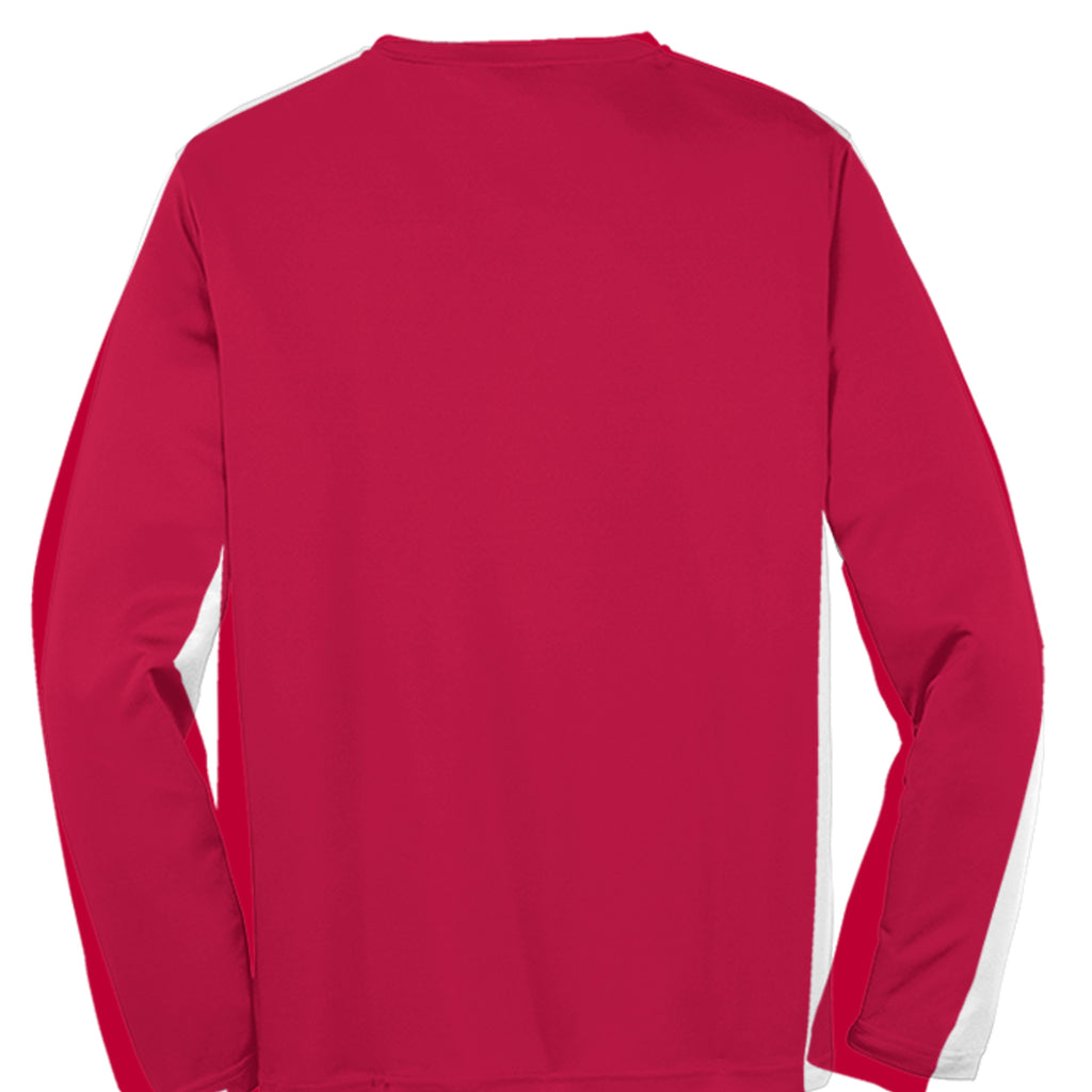 Atlas Oceans Team Long Sleeve Performance Tee · Scarlet Tide · Back