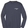 Atlas Oceans Team Long Sleeve Performance Tee · Deep Navy · Front