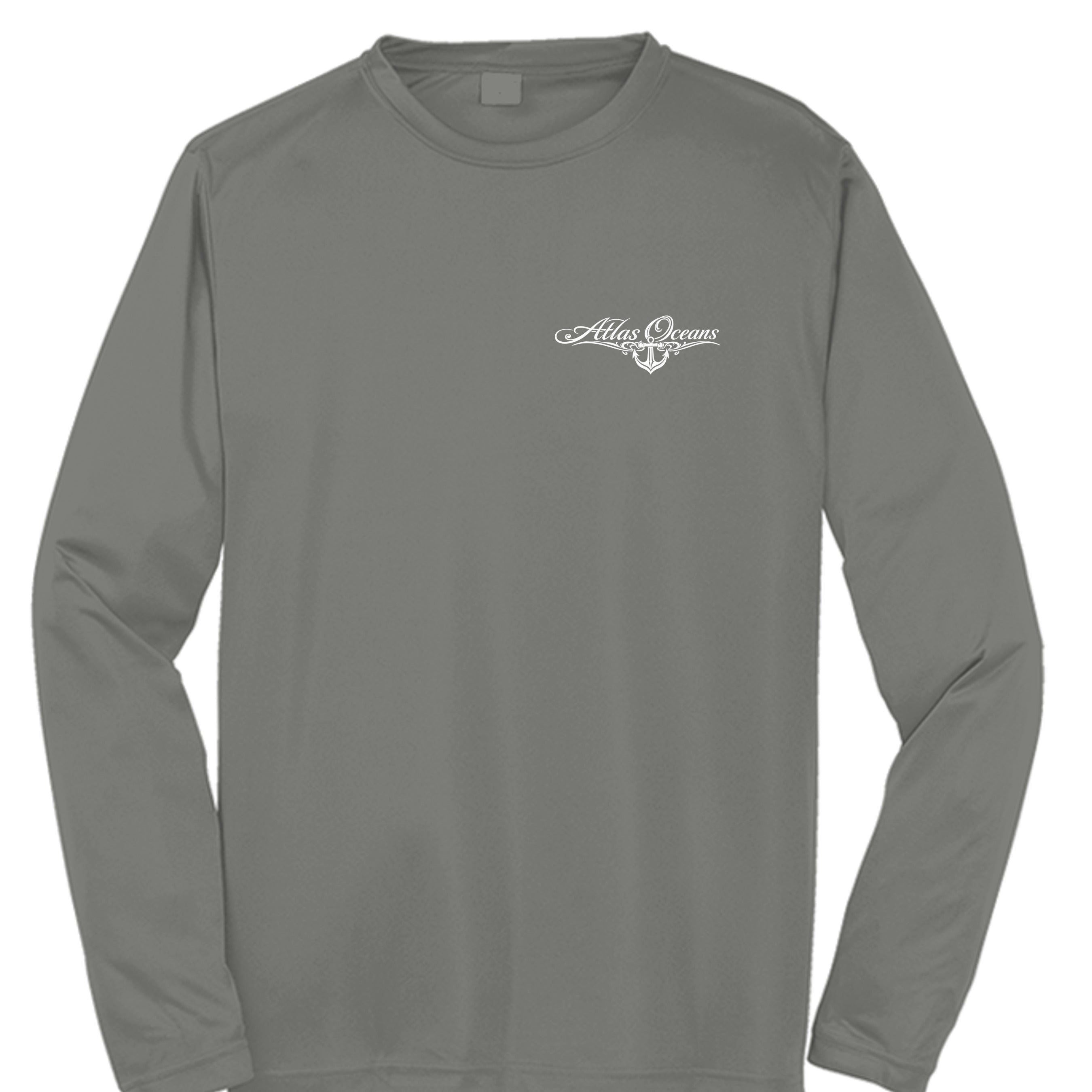 Atlas Oceans Team Long Sleeve Performance Tee · Storm Cove · Front