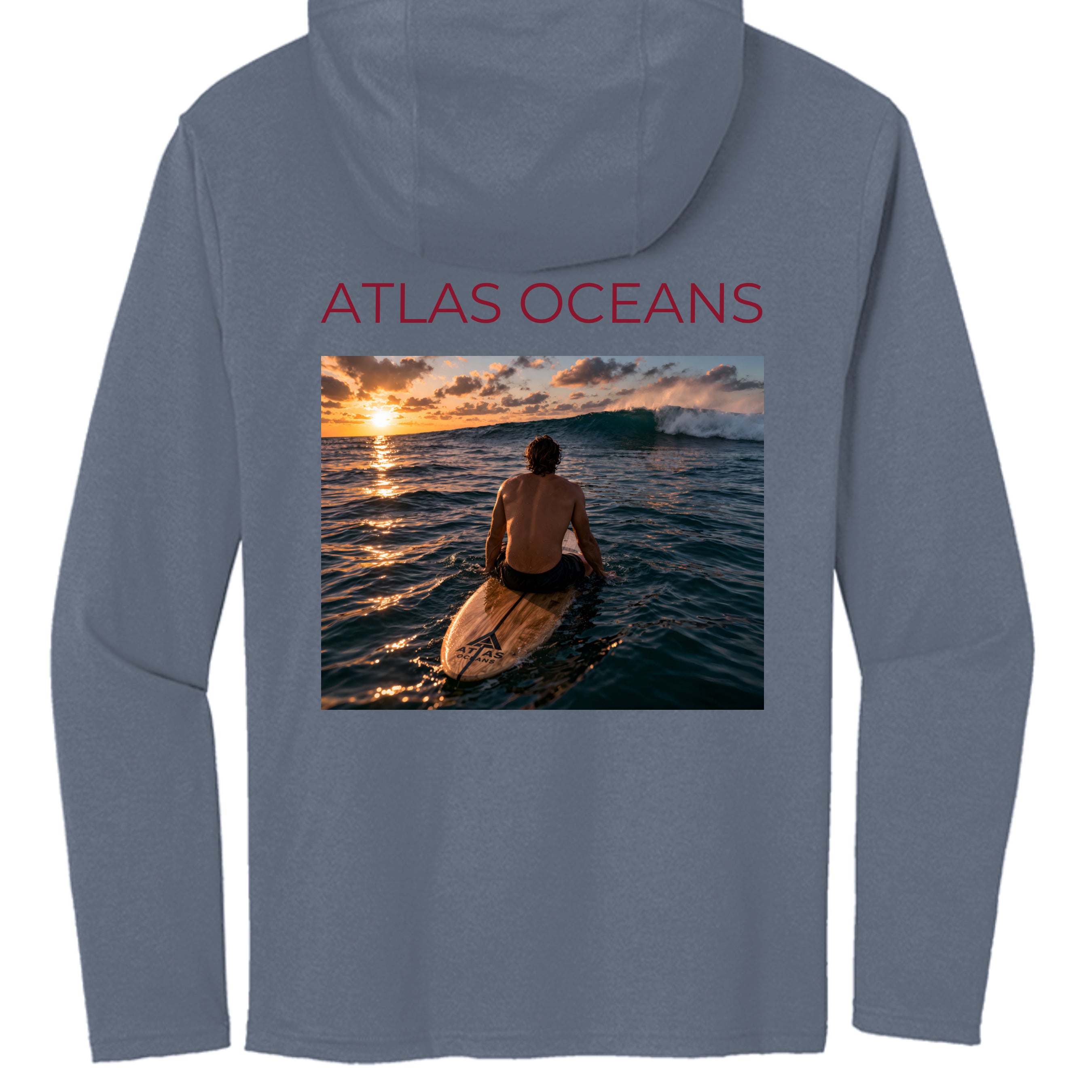 Atlas Oceans Surf Session Hoodie · Deep Navy · Back