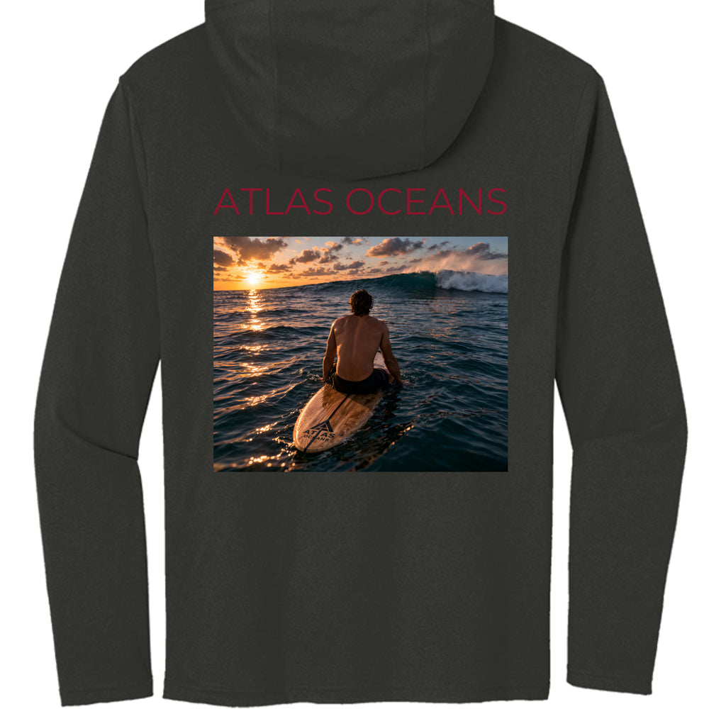 Atlas Oceans Surf Session Hoodie · Midnight Black · Back