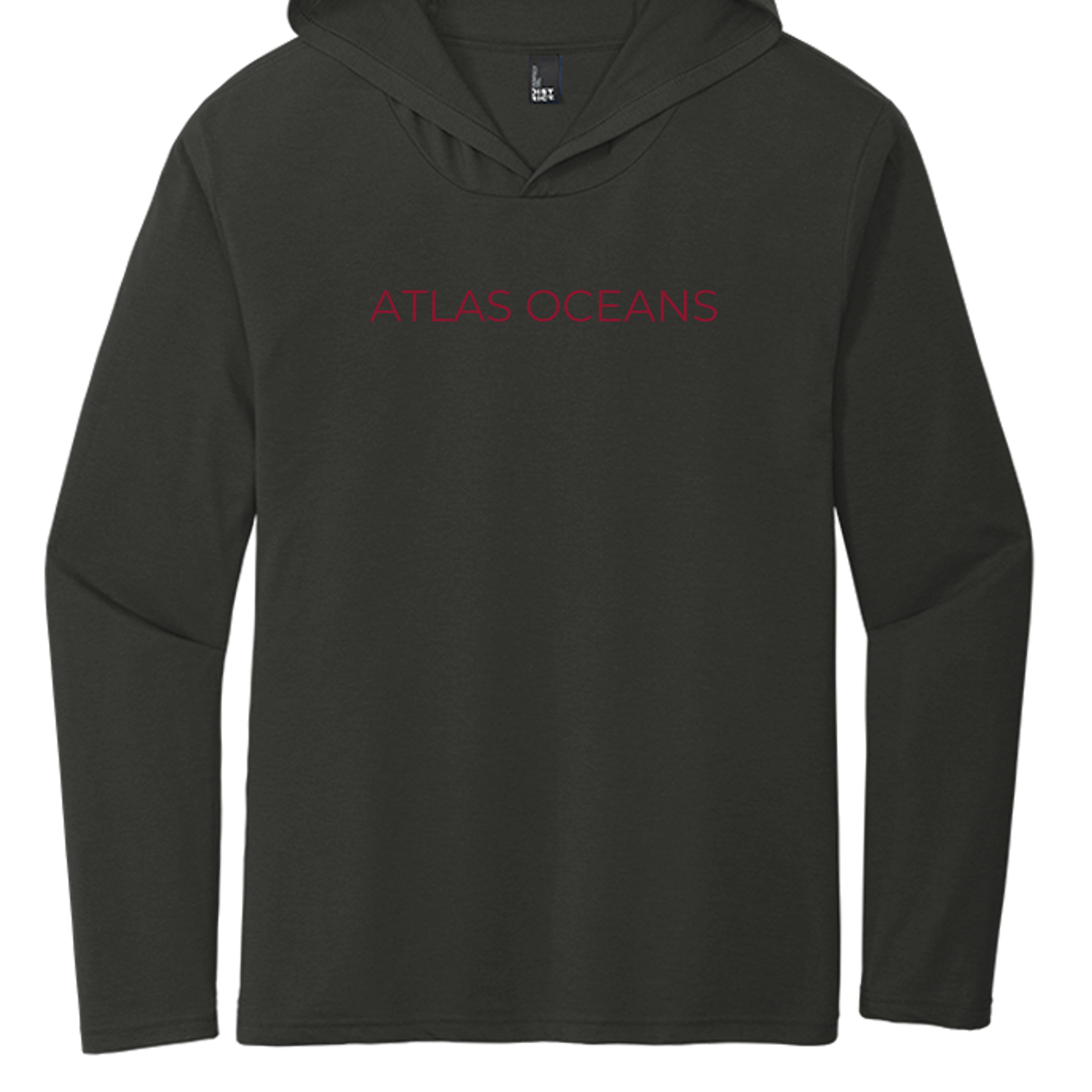 Atlas Oceans Surf Session Hoodie · Midnight Black · Front