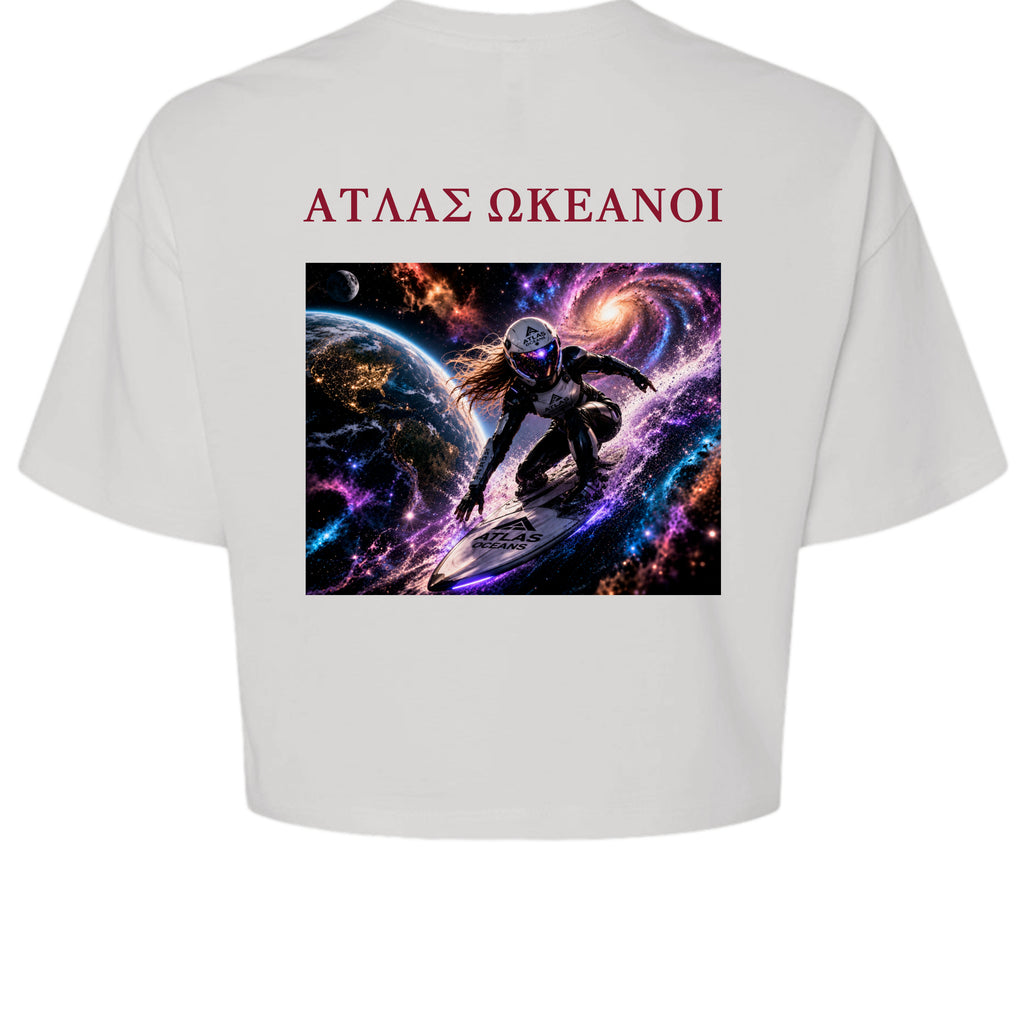Atlas Oceans My Wave Girls T-Shirt · Pearl White · Back