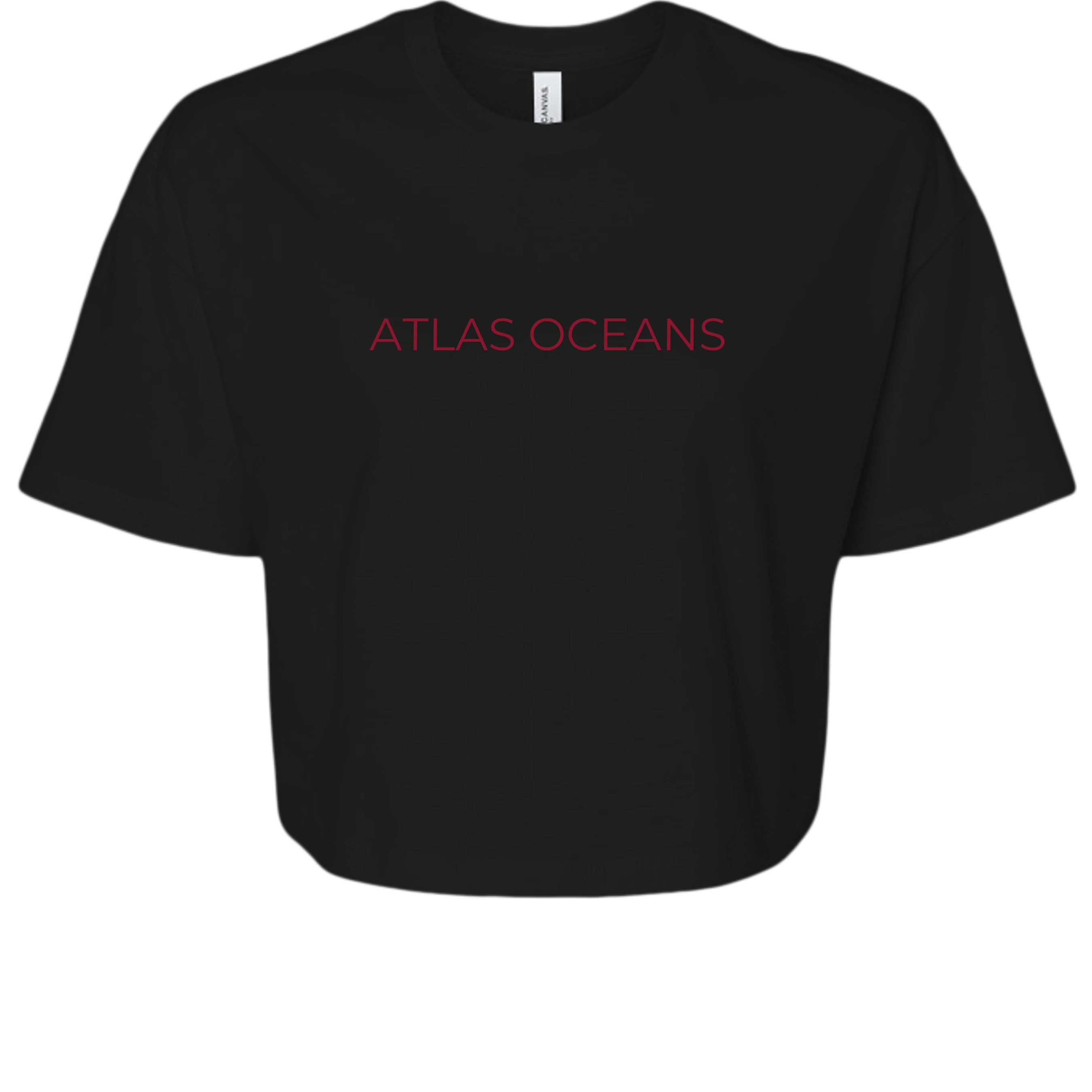 Atlas Oceans My Wave Girls T-Shirt · Midnight Black · Front