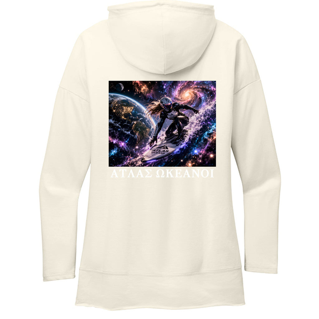 Atlas Oceans Gals Surf Break Sweater · Gardenia White · Back
