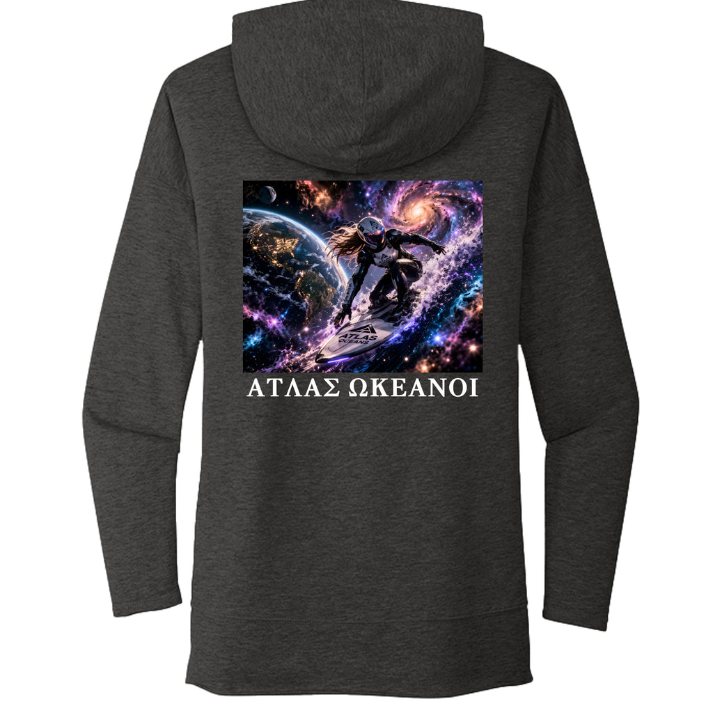 Atlas Oceans Gals Surf Break Sweater · Black Obsidian · Back