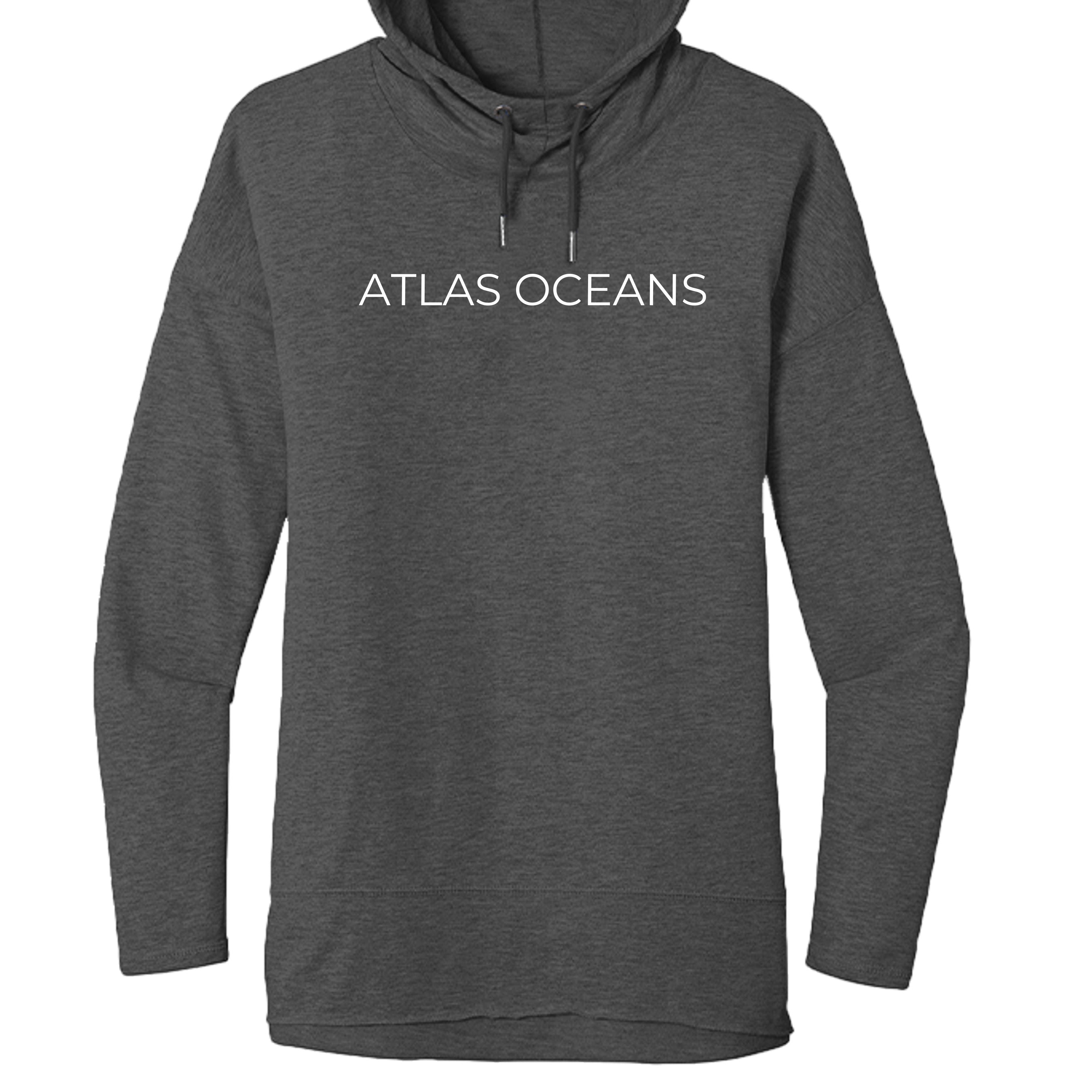 Atlas Oceans Gals Surf Break Sweater · Charcoal Wash · Front